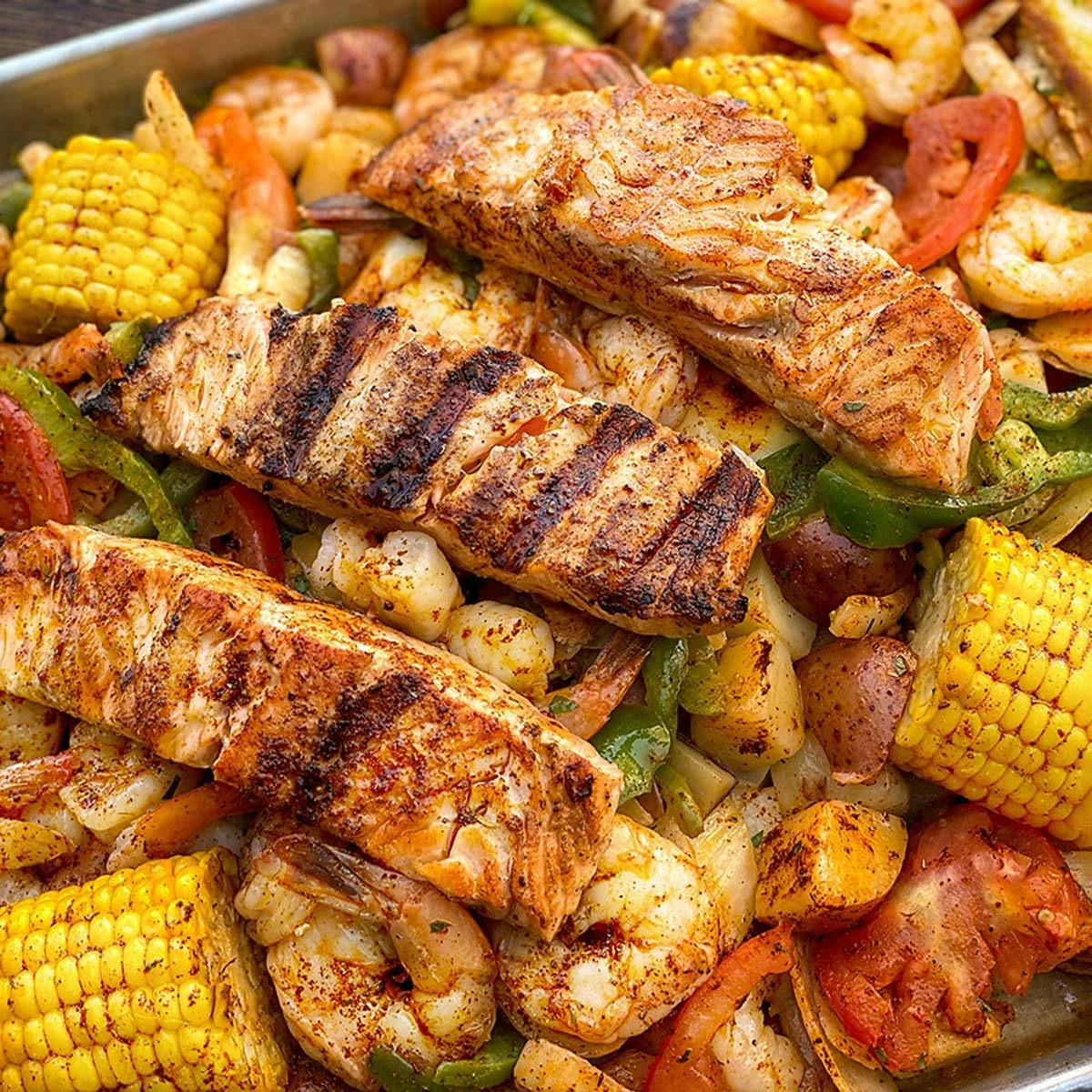 Shrimp & Salmon Tray for 4-6 by San Pedro Fish Market - Alternate image 1