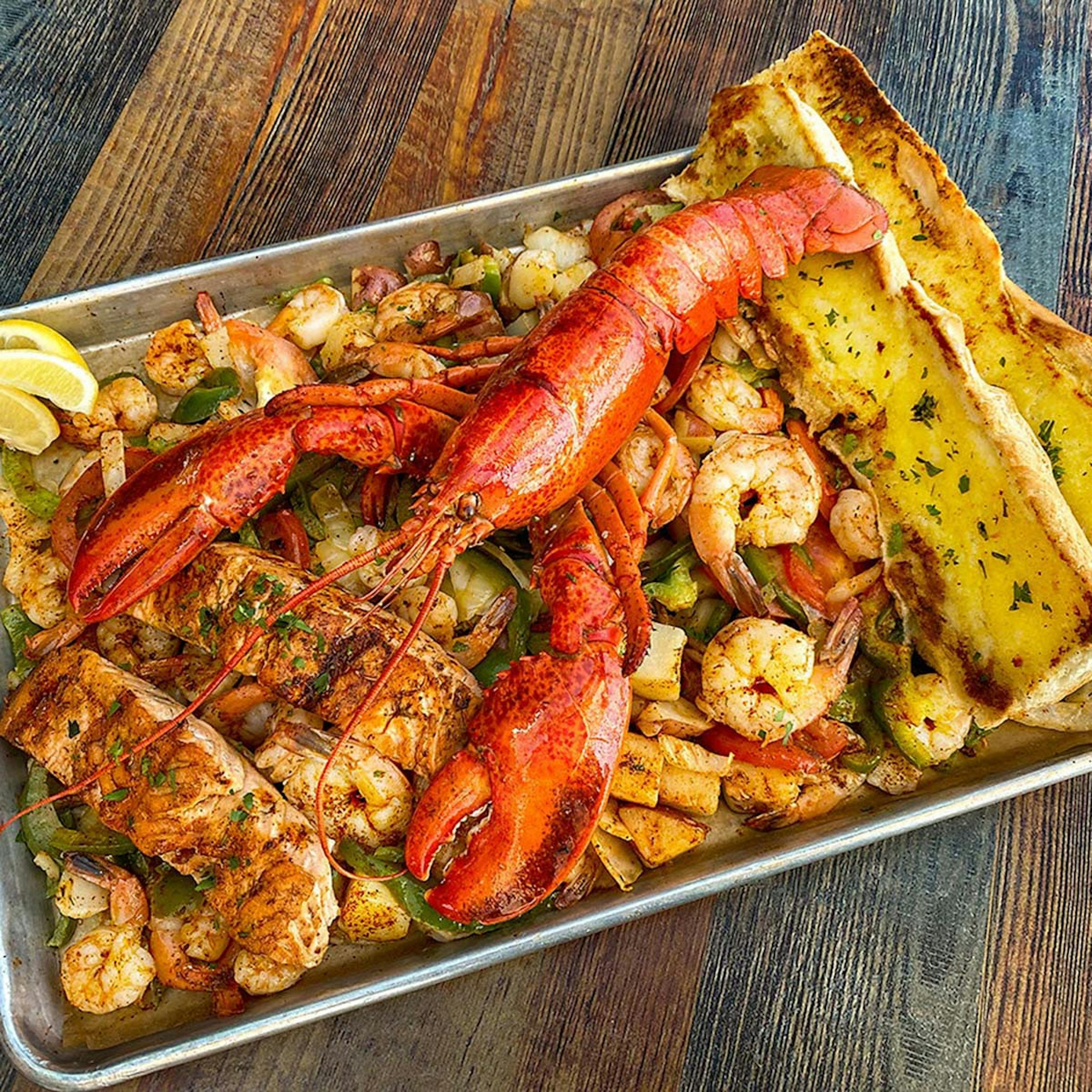 Super Seafood Tray for 2-4 by San Pedro Fish Market