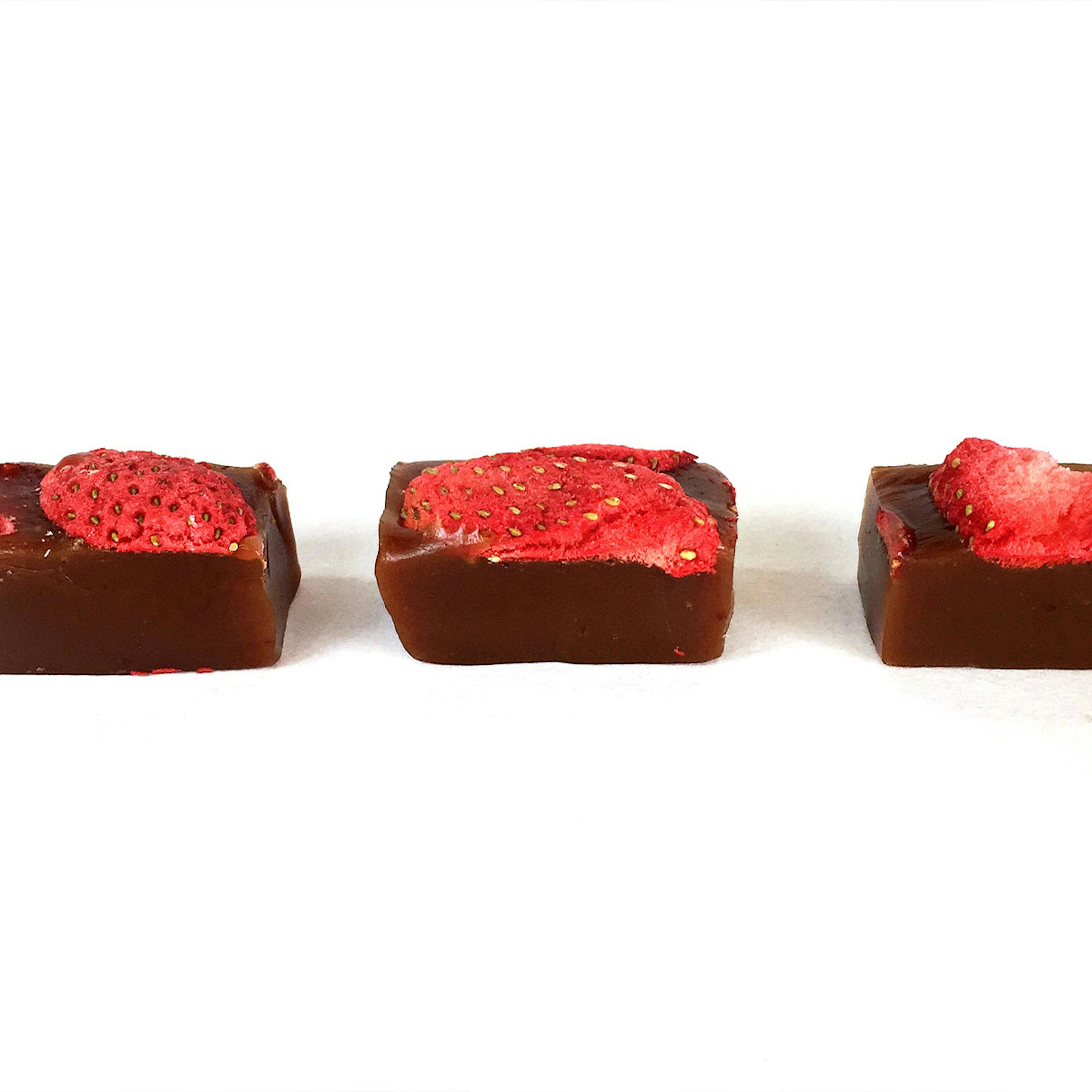 Chocolate Covered Strawberry Caramels - 3 Pack by Shotwell Candy