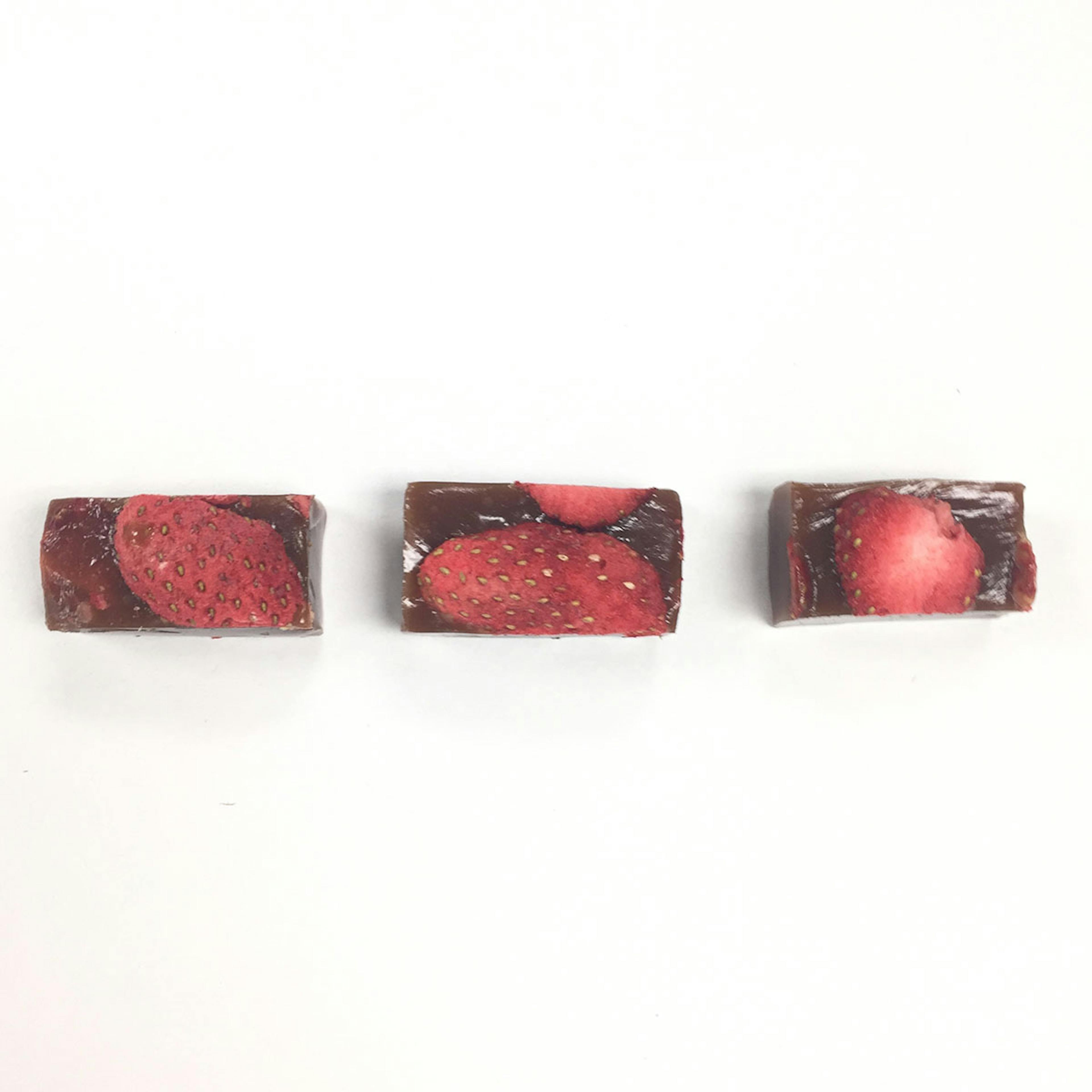 Chocolate Covered Strawberry Caramels - 3 Pack by Shotwell Candy - Alternate image 2