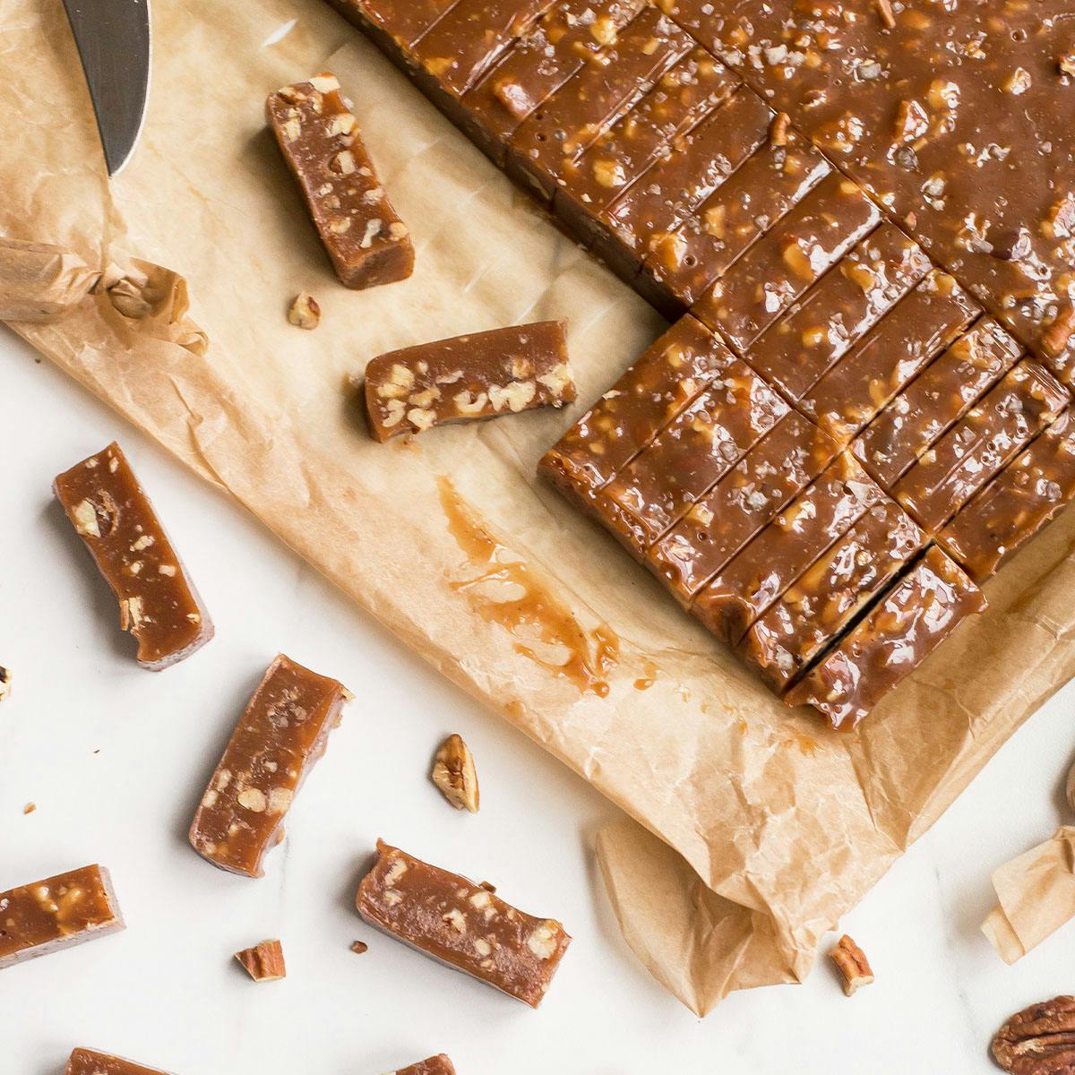 Bourbon & Maple Pecan Caramels - 3 Pack by Shotwell Candy - Alternate image 1