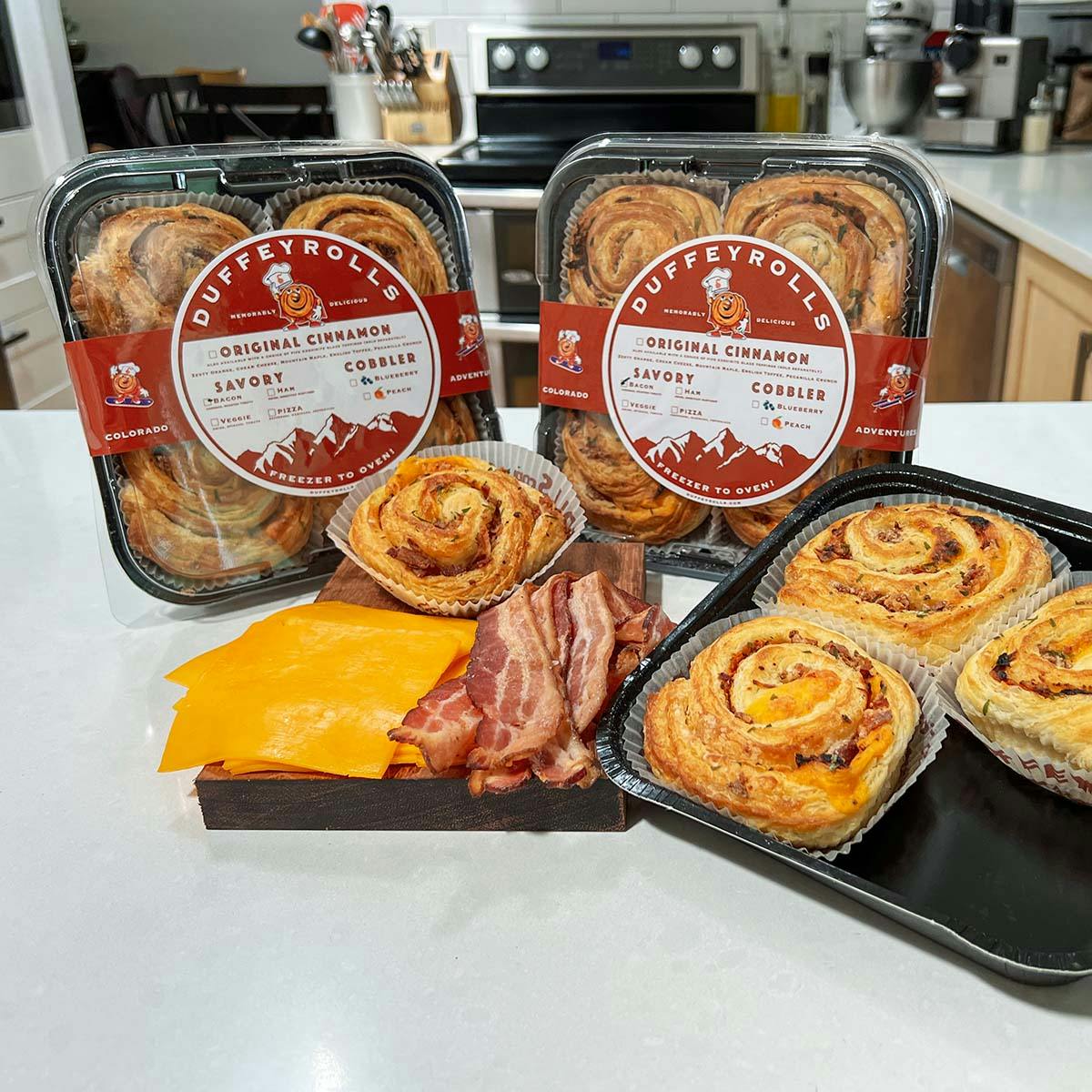 Bacon, Cheddar & Roasted Tomato Duffeyrolls - 12 Pack by Duffeyroll