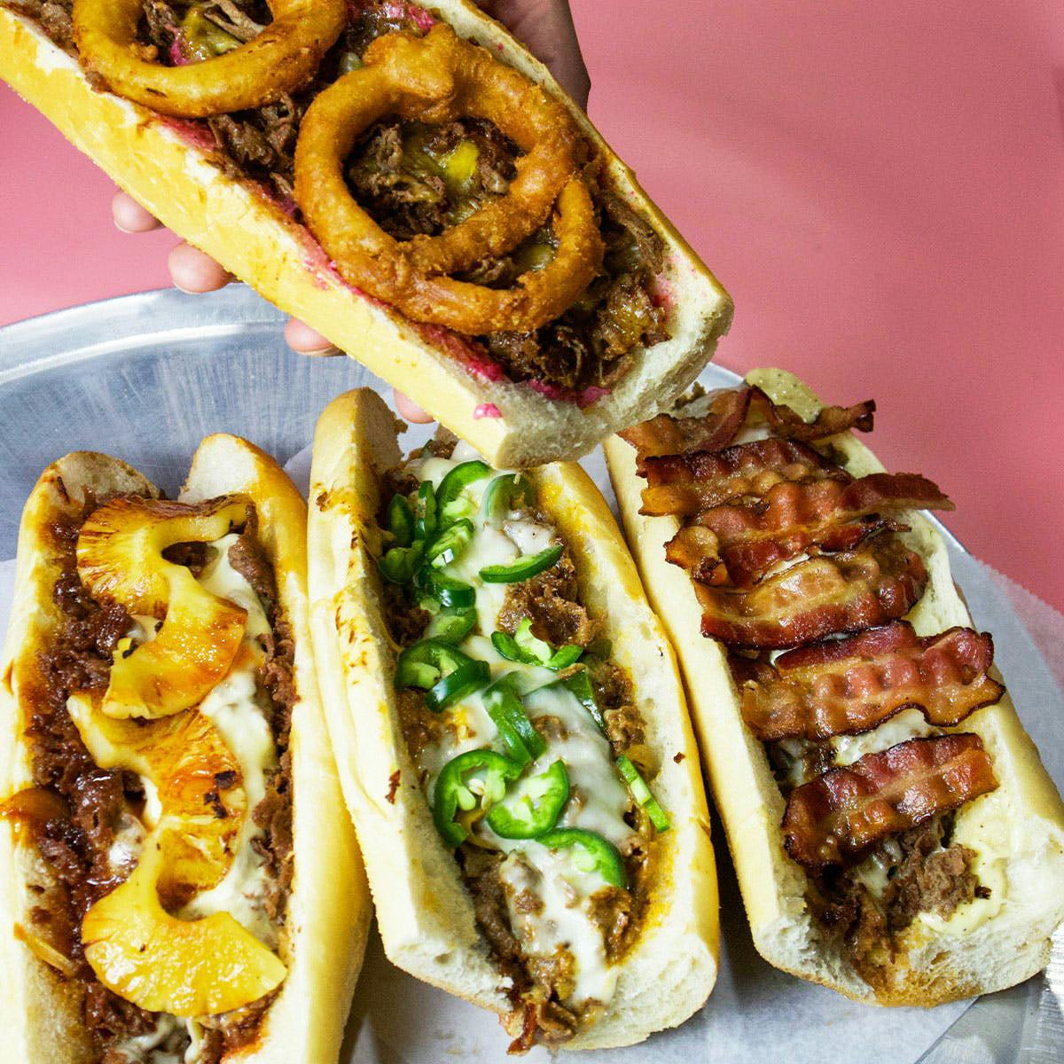 Famous Cheesesteak Sampler - 4 Pack by Krave It Pizza & Sandwich Joint