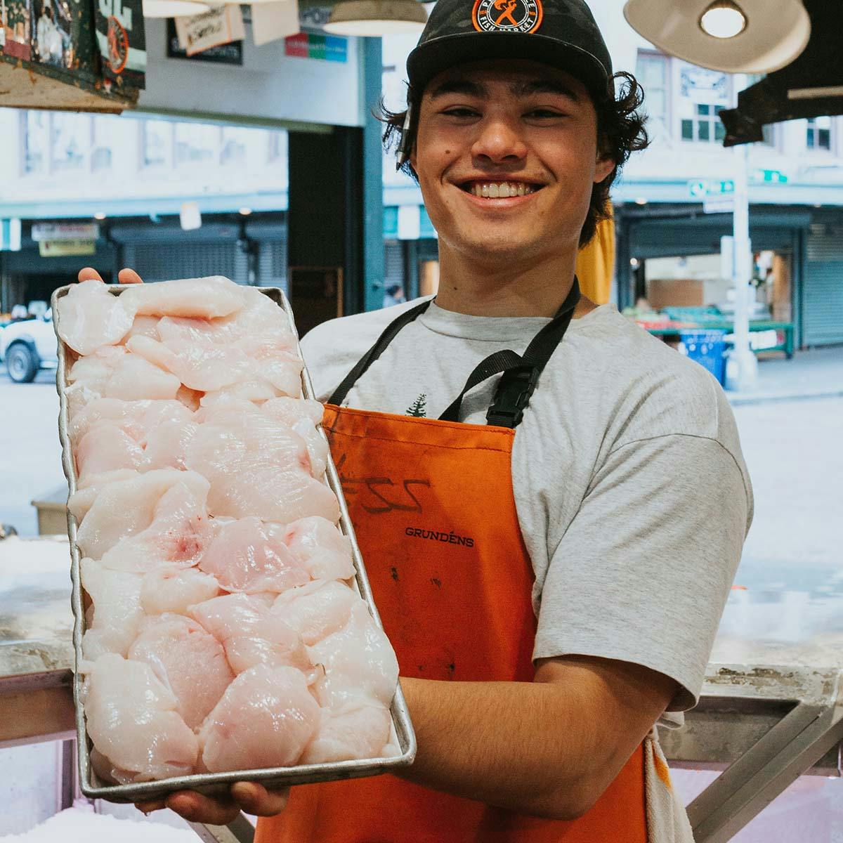 Halibut Cheeks - Wild, Alaska, 1 lb by Pike Place Fish Market