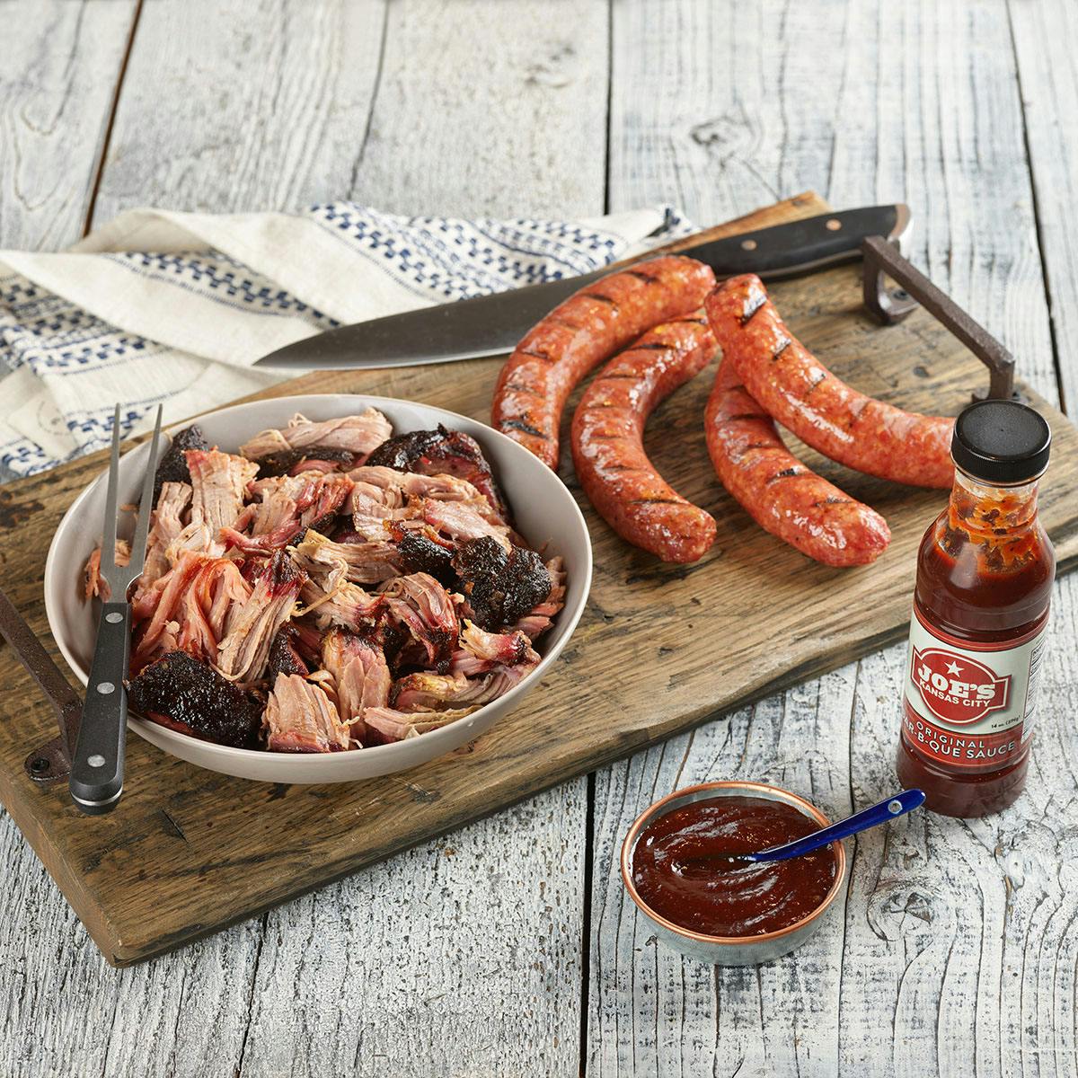 Hog Heaven - Pulled Pork + Sausage Links by Joe's KC BBQ