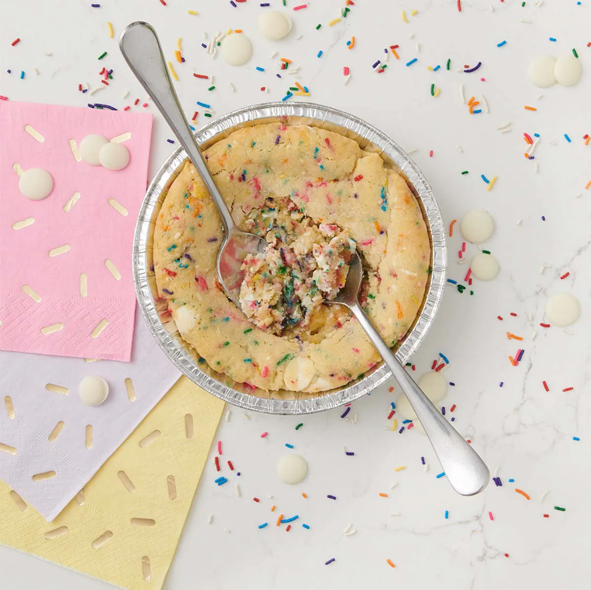Red Velvet NYC - Ready-To-Bake Celebration Sprinkle Cookie Skillet Kit