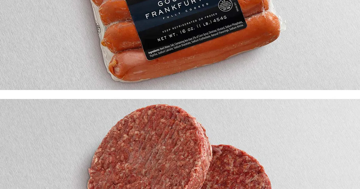 Hot Dogs + Hamburgers Combo - 8 Pack by Snake River Farms | Goldbelly