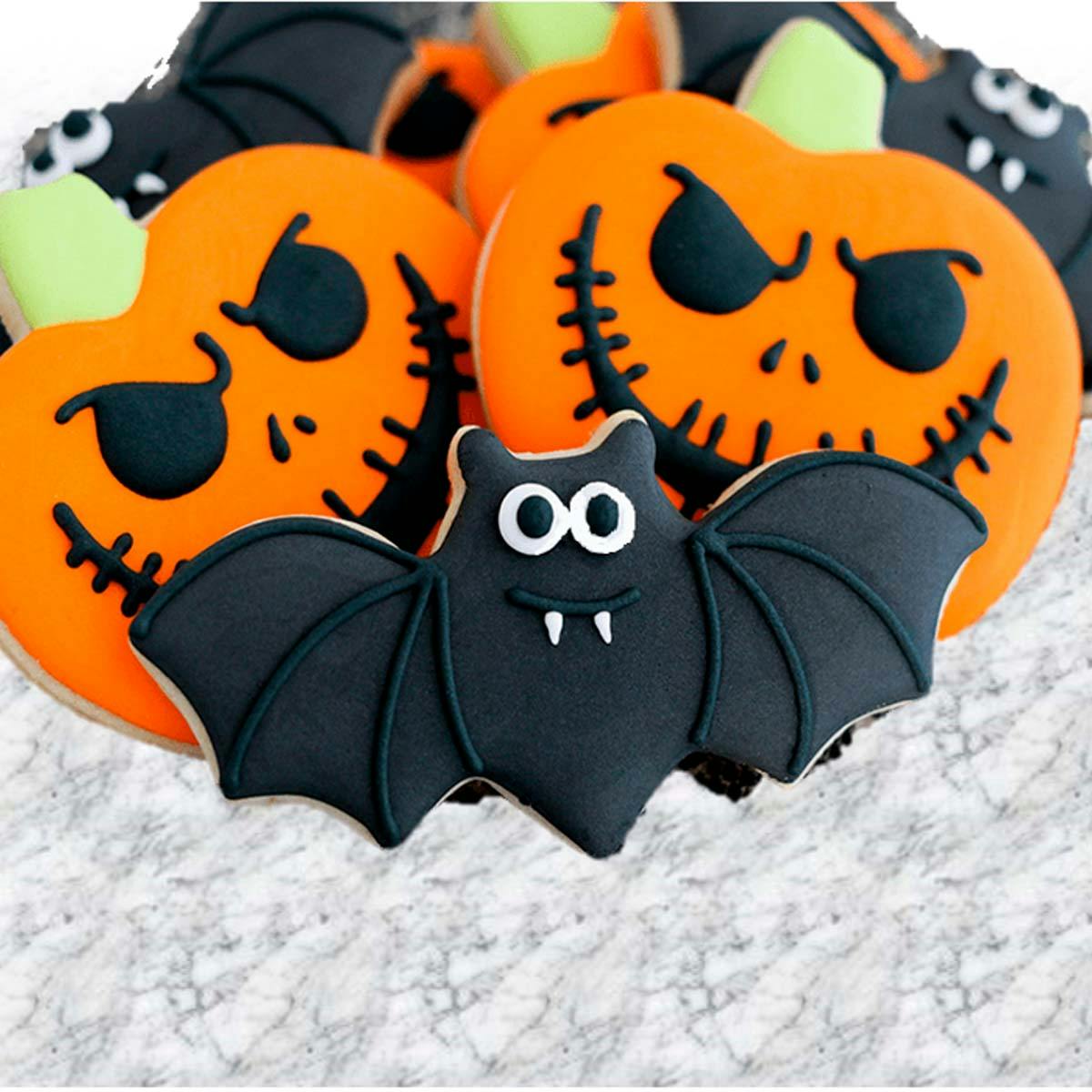 halloween bat cookies