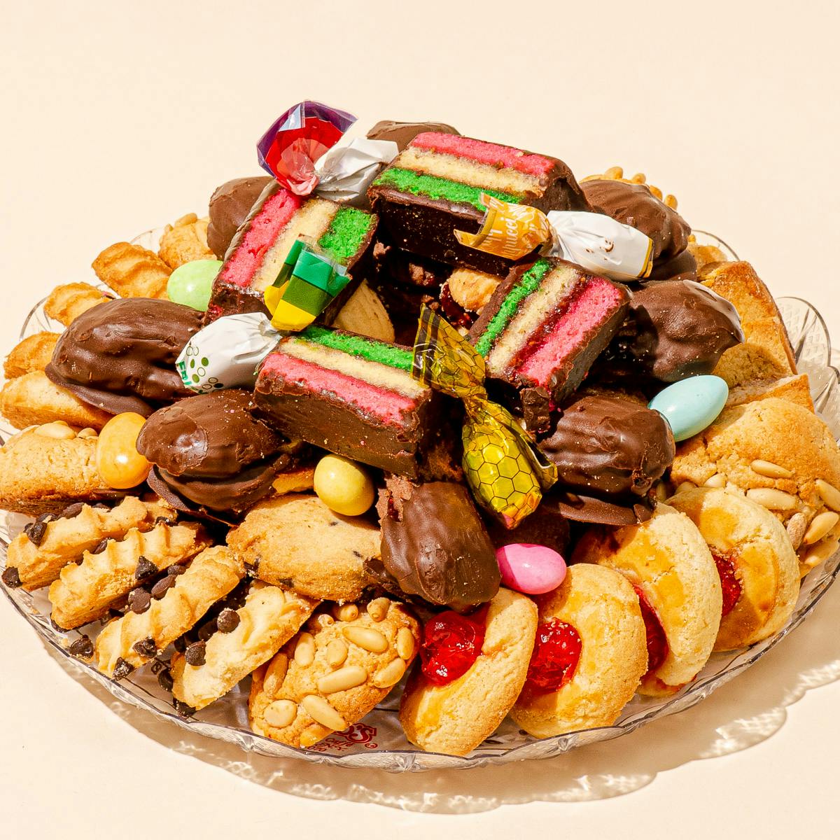 6" Cheesecake + Assorted Cookie Tray (2 Lbs.) Combo by Veniero's - Alternate image 1