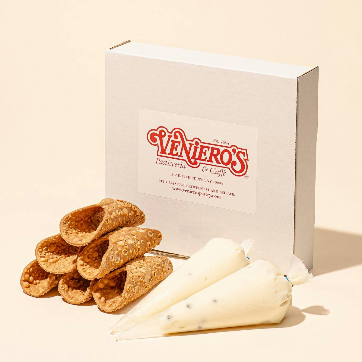 Cannoli Kit (6 Pack) + Assorted Cookie Tray (2 Lbs.) Combo by Veniero's - Alternate image 3