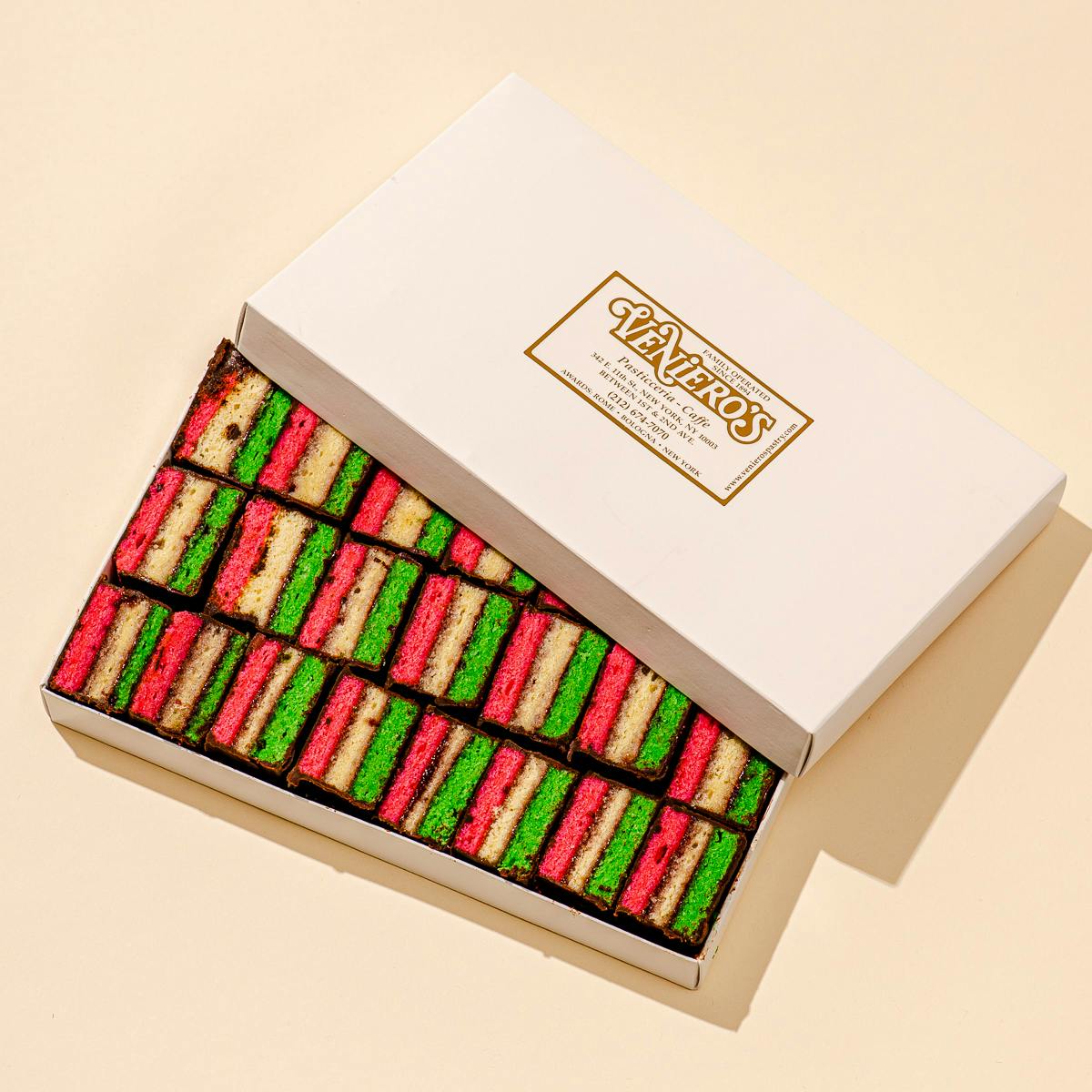 Cannoli Kit (6 Pack) + Rainbow Cookie Box (2 Lbs.) Combo by Veniero's - Alternate image 1