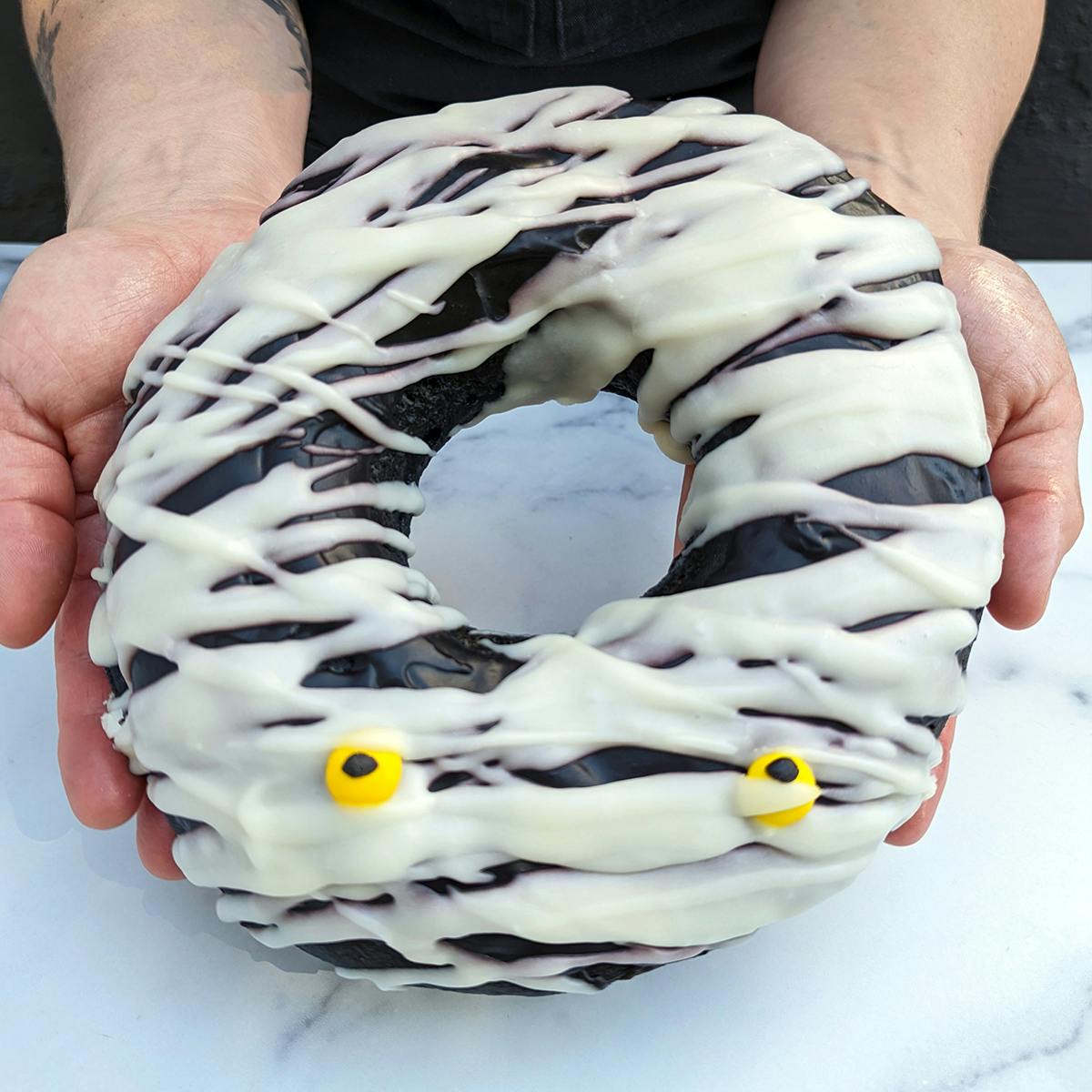 "Who's Your Mummy" Jumbo Donut by Angel Food Bakery