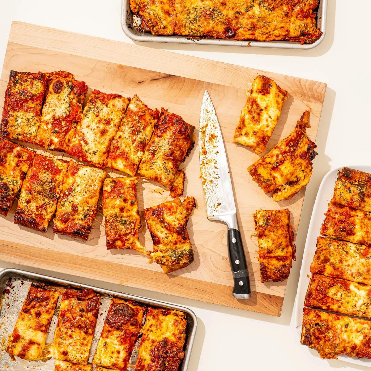 Garlic Butter Sicilian-Style Pizza - 4 Pack by Chef Christian Petroni