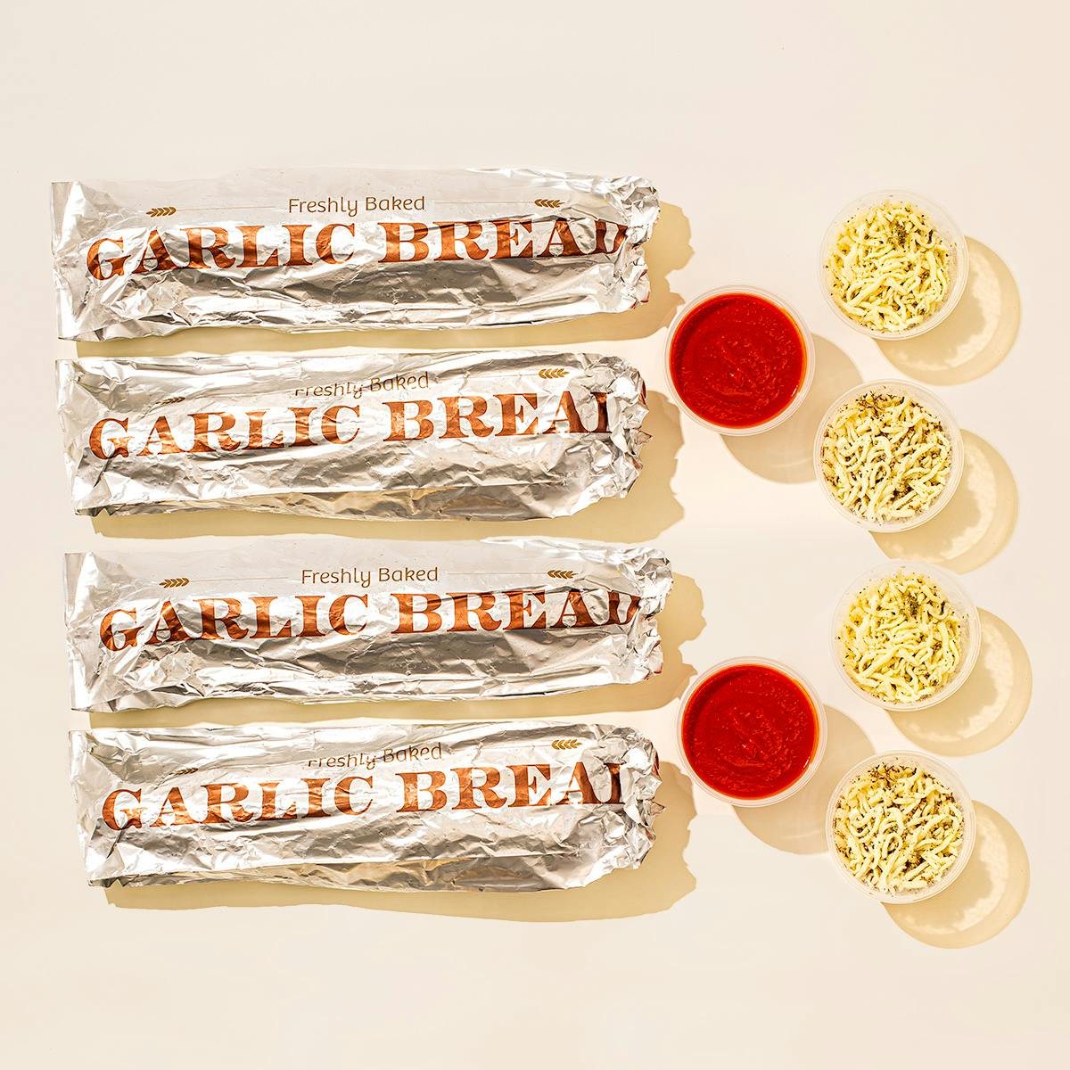 GIANT Loaded Cheesy Garlic Bread Kit - 4 Pack by Chef Christian Petroni - Alternate image 2