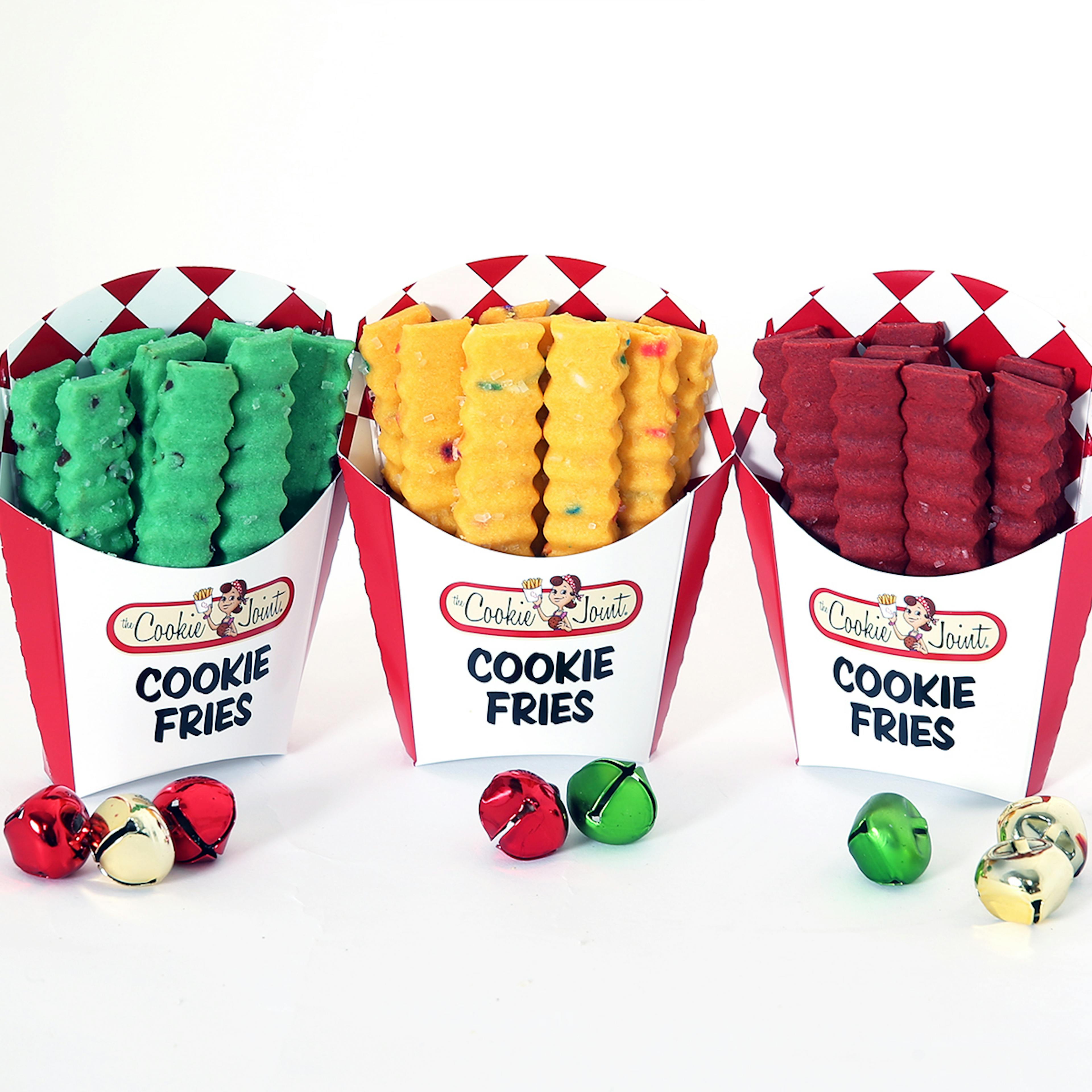 Holiday Cookie Fries Gift Basket - 8 Cartons by The Cookie Joint - Alternate image 1