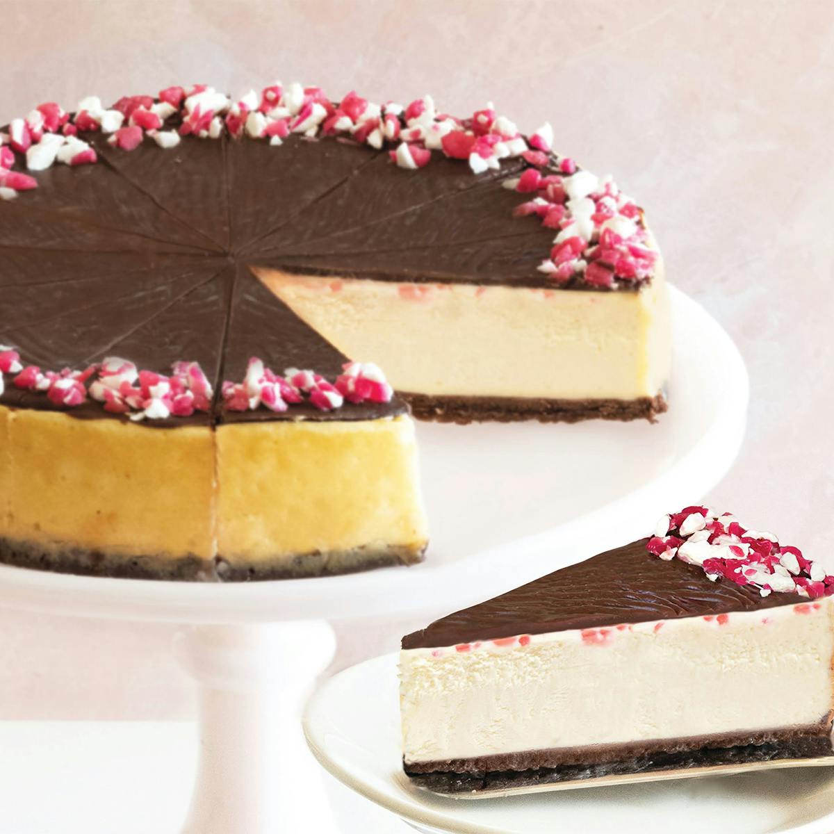 Peppermint Bark Cheesecake by Eli's Cheesecake Company