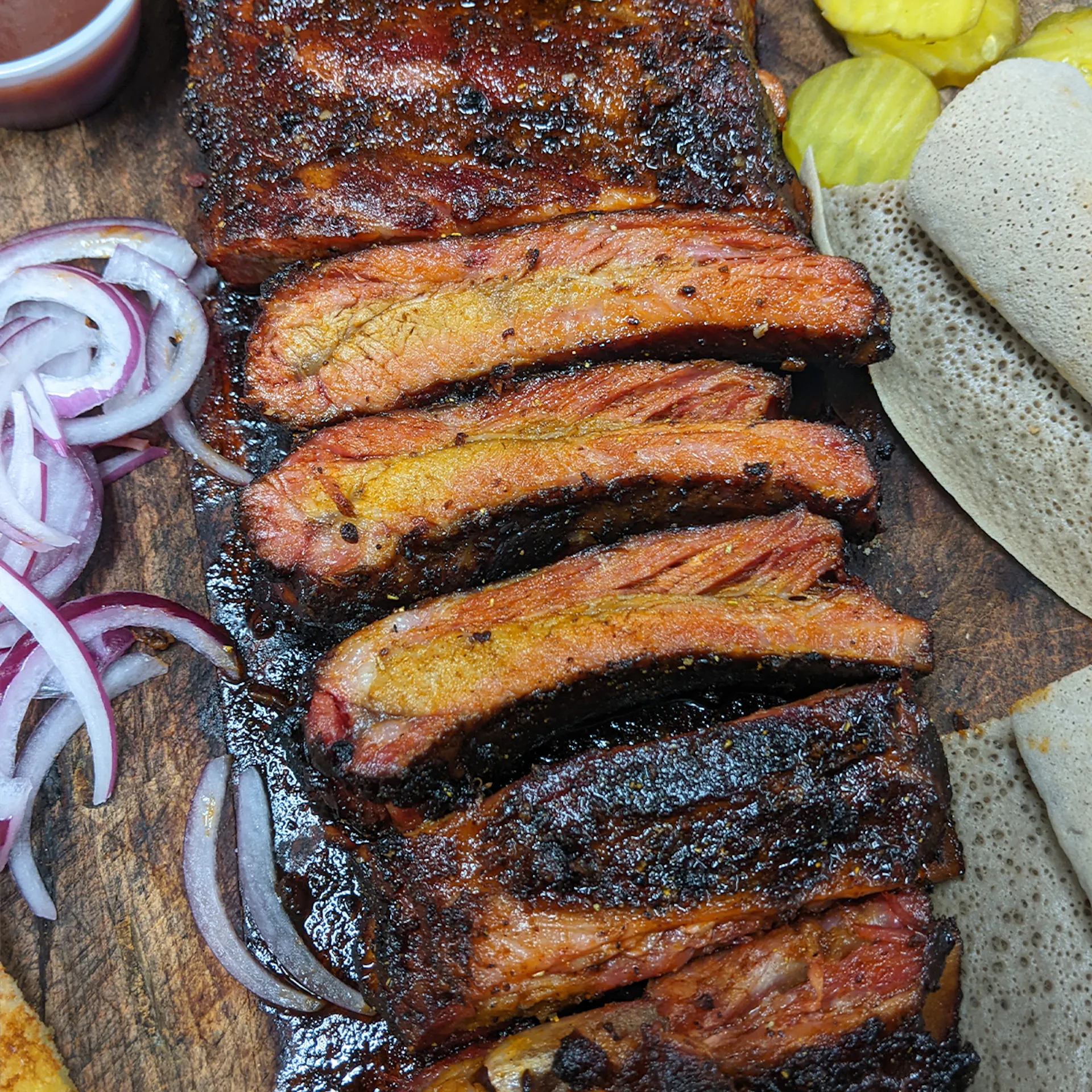 Tex-Ethiopian Ribs - 2 Racks by Smoke'N Ash BBQ | Goldbelly