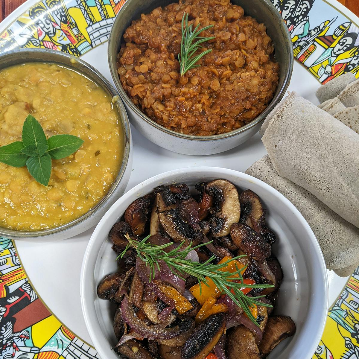 Vegan Ethiopian BBQ Sampler for 2 by Smoke'N Ash BBQ