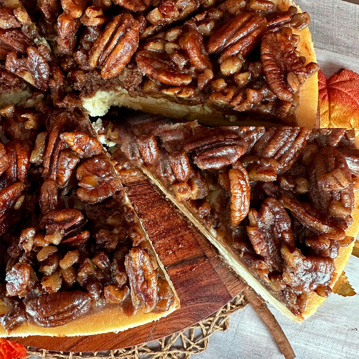 "The Pecan Prince" Pecan Pie Cheesecake by East Side Cheesecakes