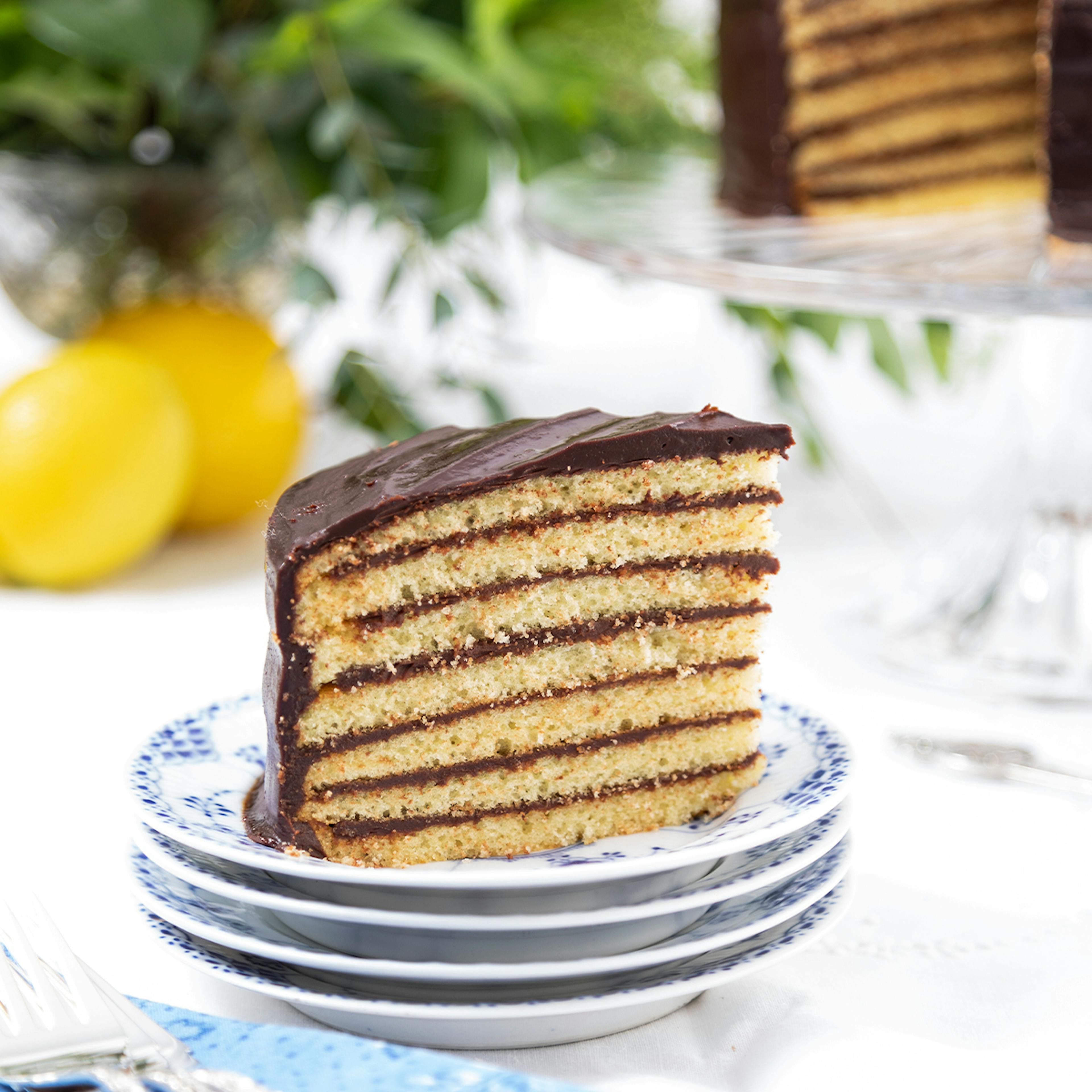 Southern Chocolate 7-Layer Cake by Caroline's Cakes