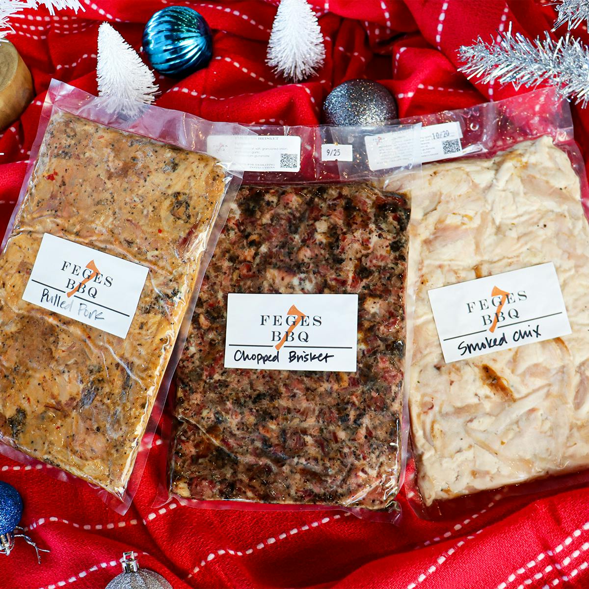 Chopped Brisket + Pulled Pork + Pulled Chicken for 4-6 by Feges BBQ - Alternate image 1