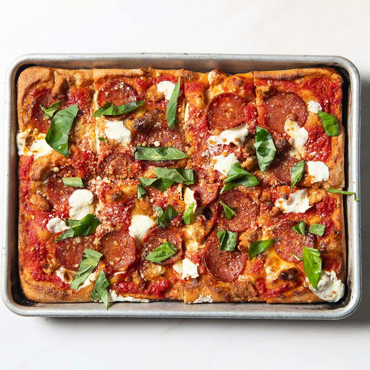 Meat Lovers' Sheet Pan Pizza Recipe