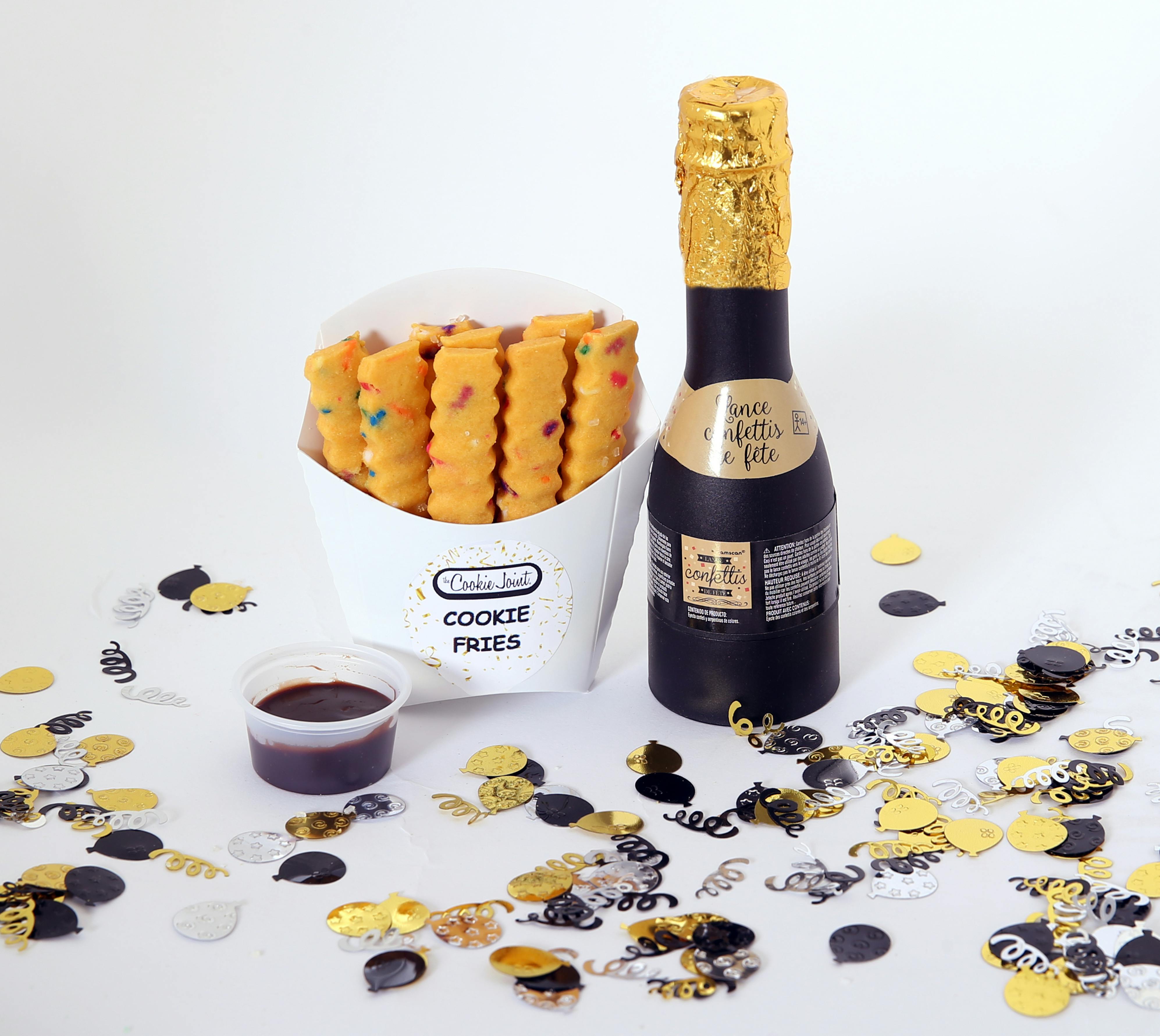 New Year's Cookie Fries Gift Basket - 8 Cartons by The Cookie Joint - Alternate image 1