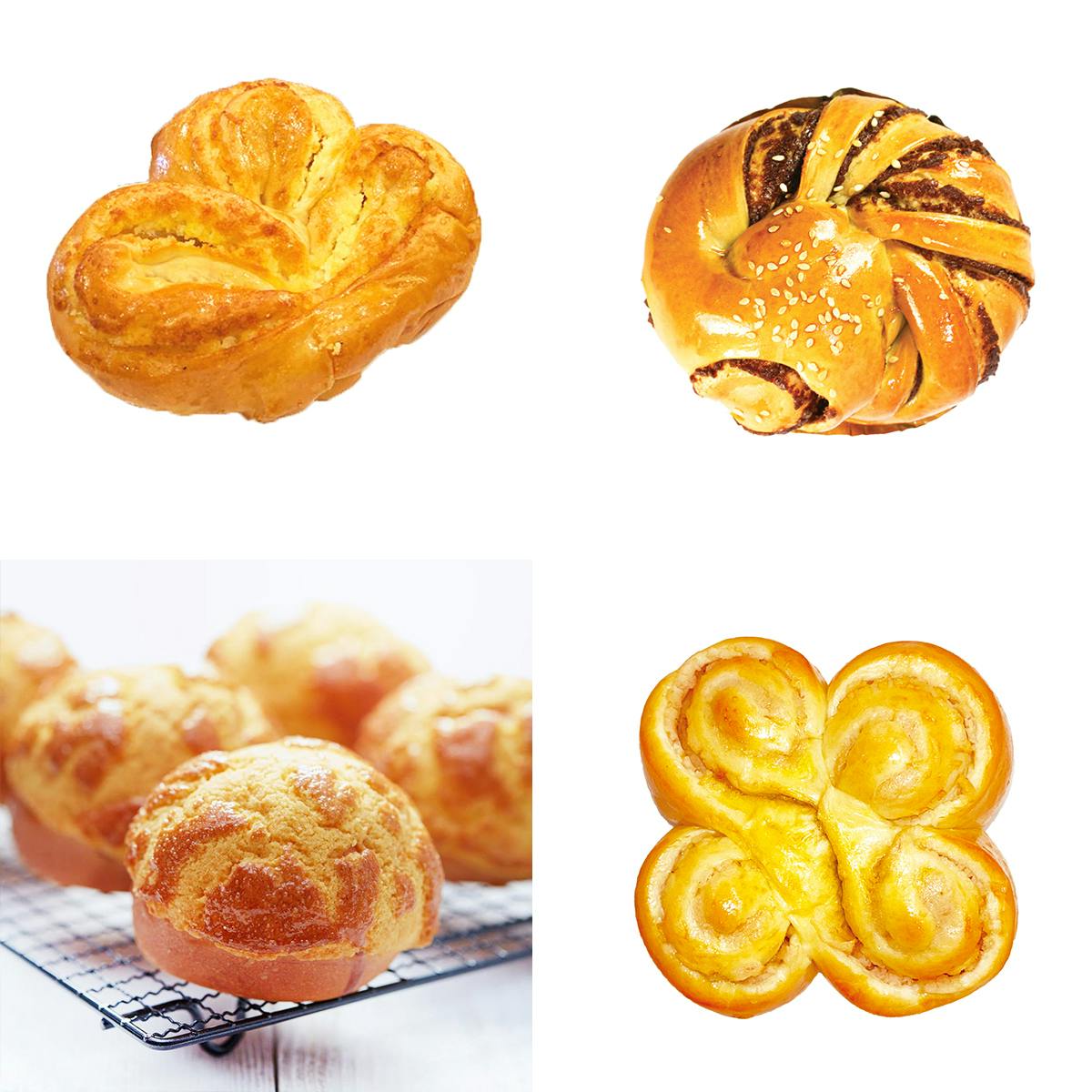 Chinese Sweet Bun Dozen Sampler by Kee Wah Bakery