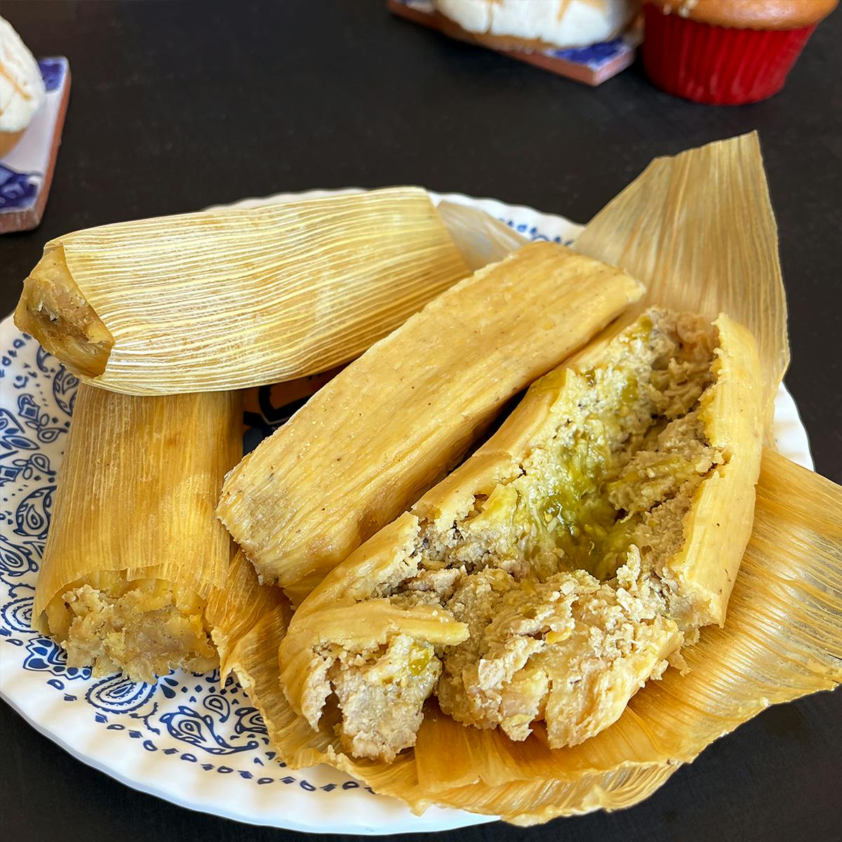 Chicken & Hatch Chili Tamales - 12 Pack by El Bolillo Bakery - Alternate image 2
