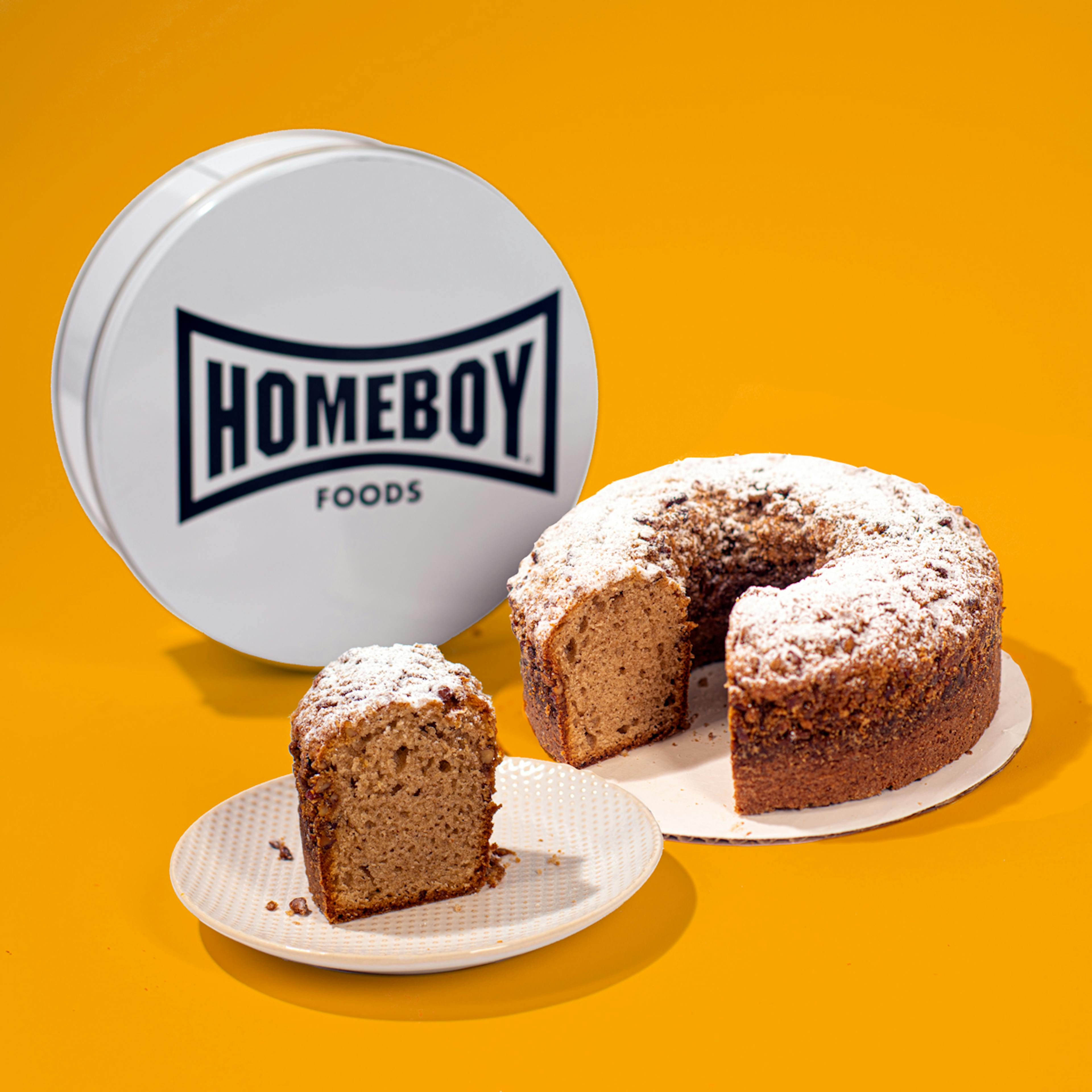 Cinnamon Pecan Ring Cake by Homeboy Bakery