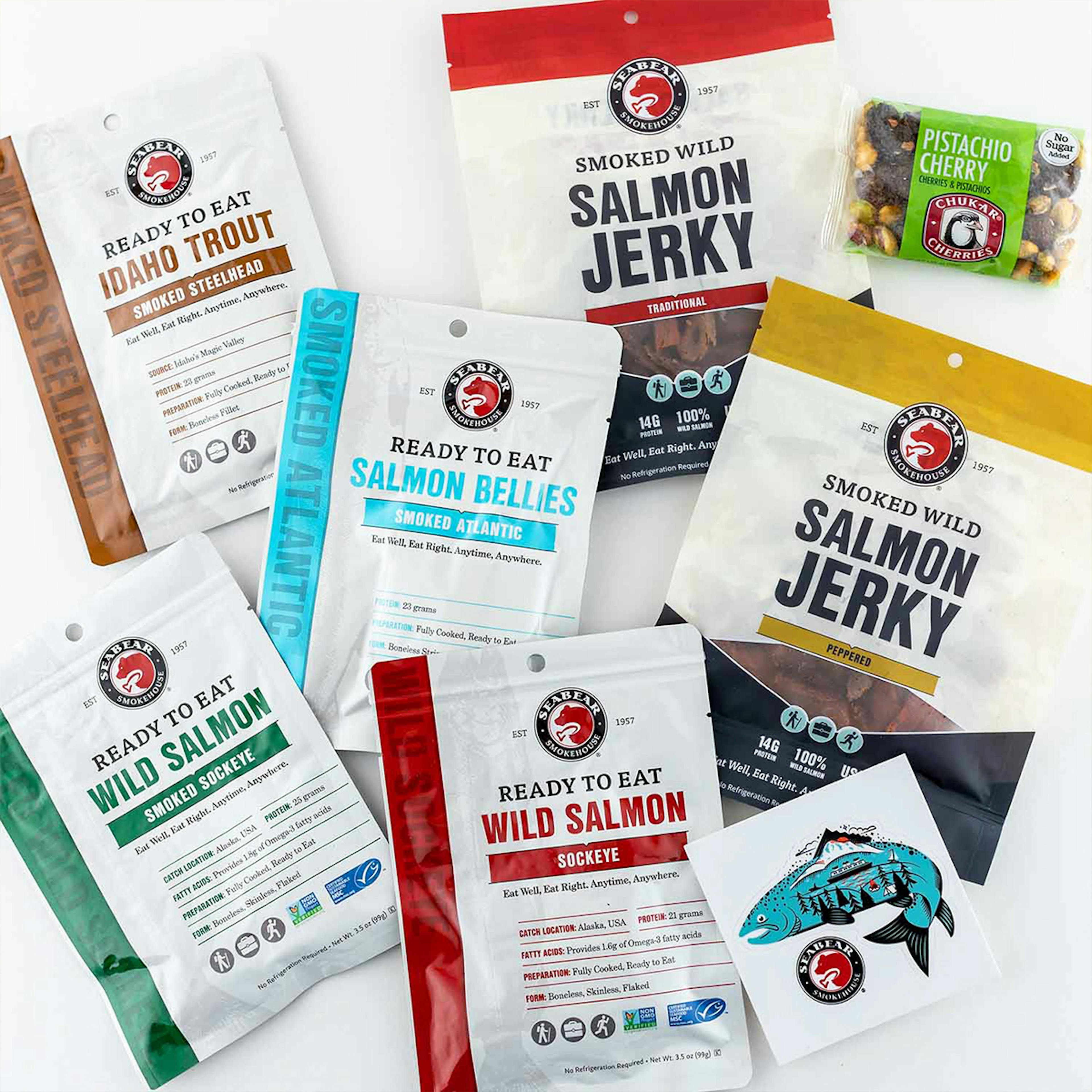 "Power Up" Smoked Salmon Collection for 2-4 by SeaBear Smokehouse - Alternate image 1