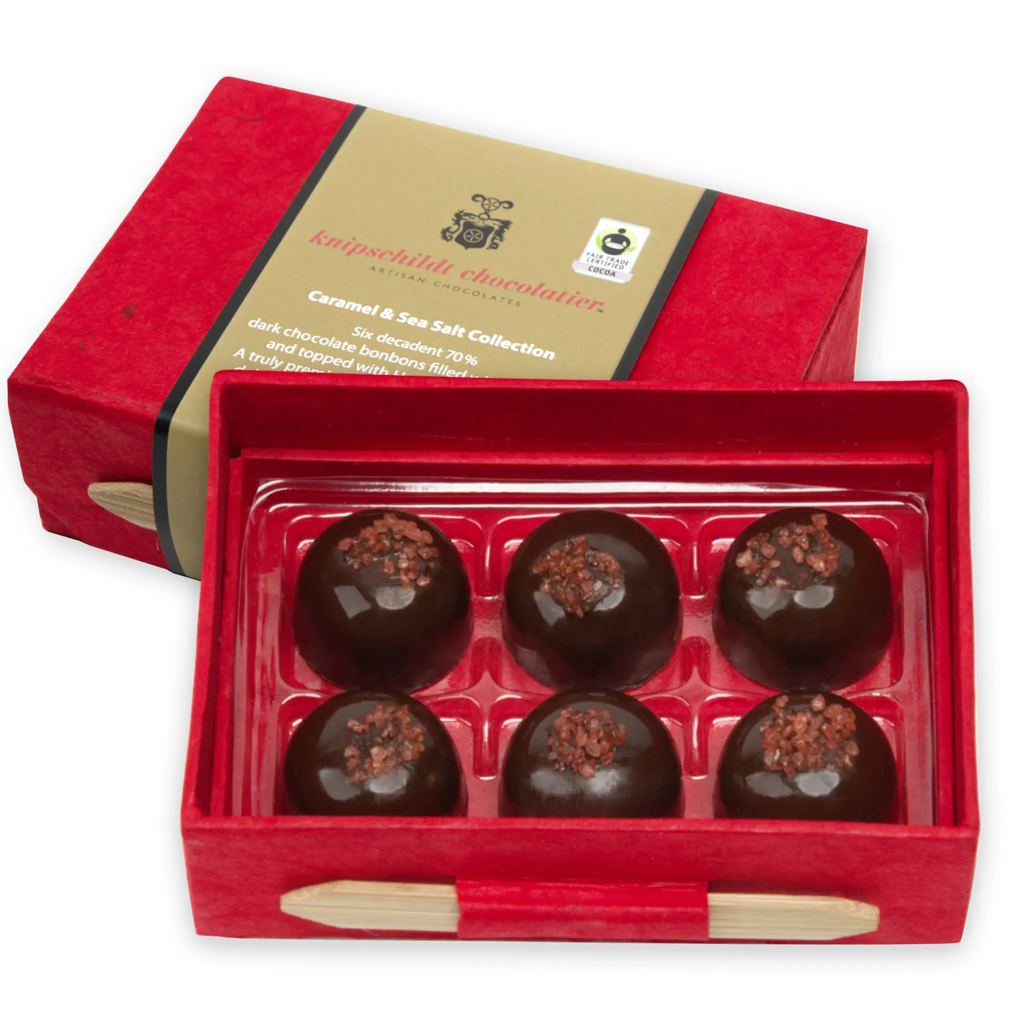 Knipschildt Chocolatier - Caramel Sea Salt Collection Chocolate Gift Box - 6 Piece