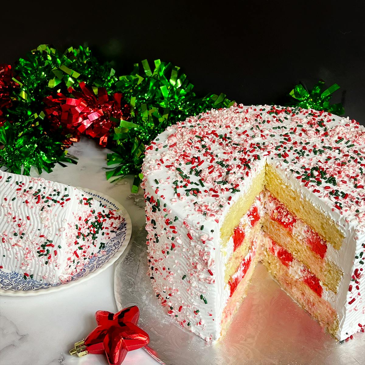 Peppermint Tres Leches Cake by El Bolillo Bakery