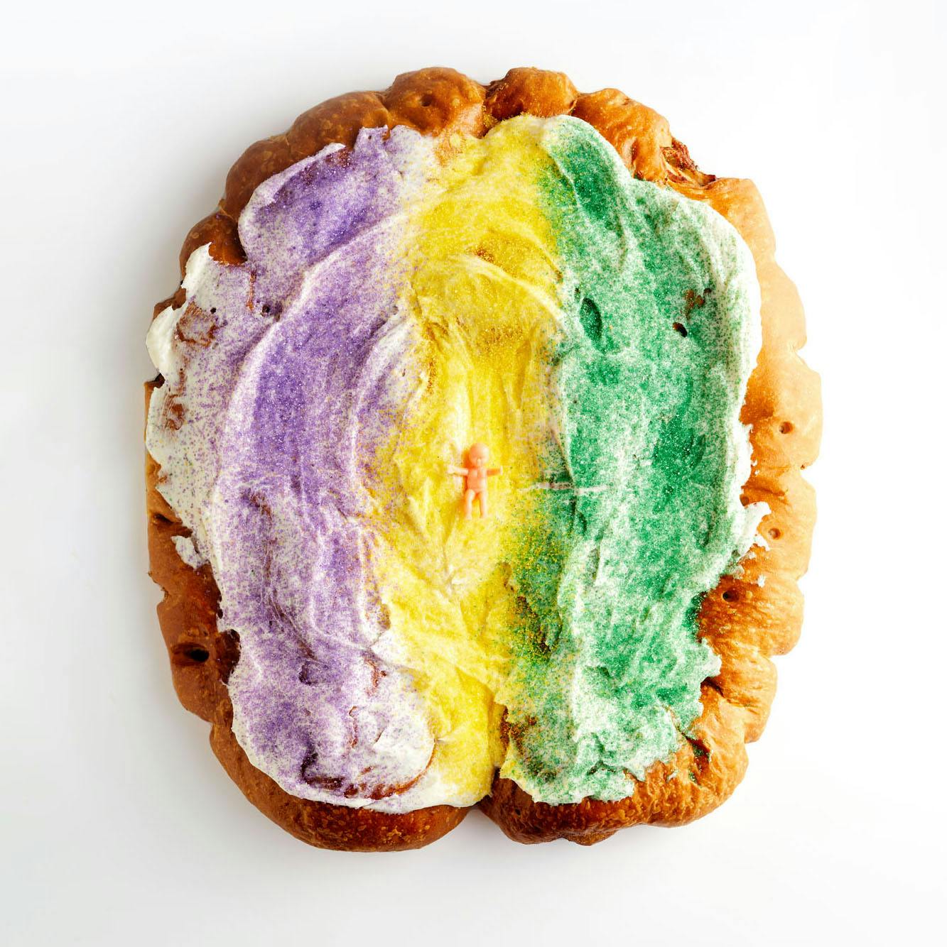 The Bagel Maker Making King Cakes for Mardi Gras