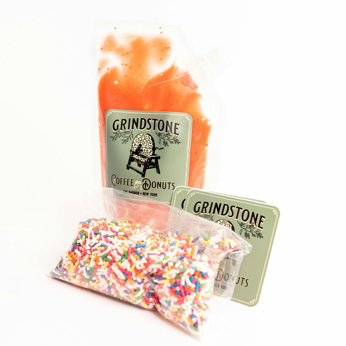 Strawberry Glazed Sprinkle Brioche Donuts Kit - 6 Pack by Grindstone Donuts - Alternate image 2