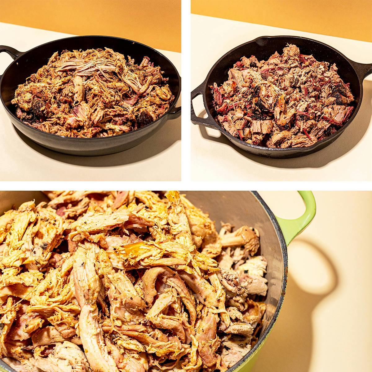 Chopped Brisket + Pulled Pork + Pulled Chicken for 4-6 by Feges BBQ