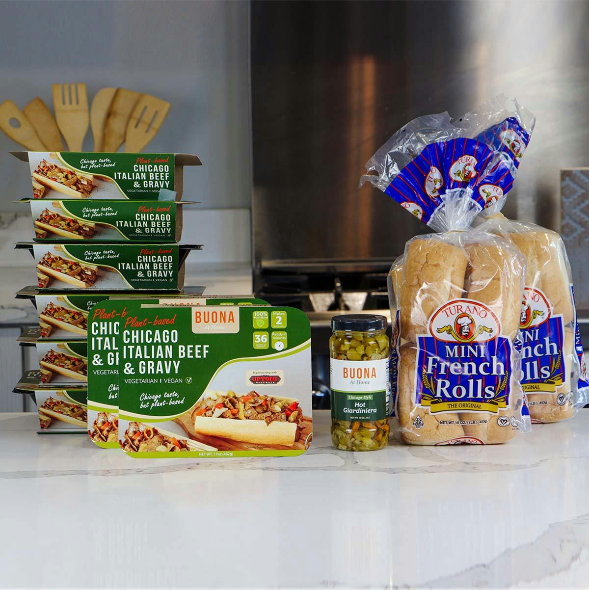 Vegan Italian Beefless Sandwich Kit - 16 Pack