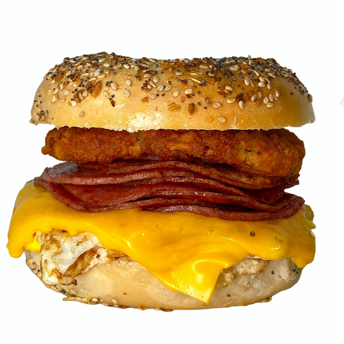 Porkroll Egg & Cheese T-Shirt by The Bagel Nook - Alternate image 3