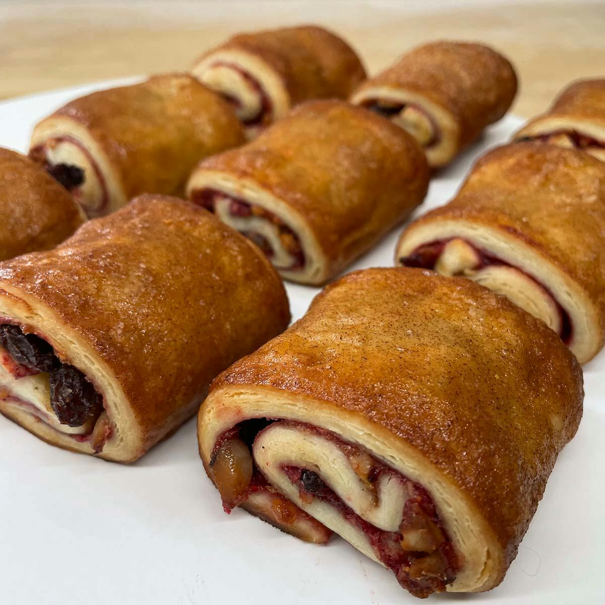 Raspberry Rugelach - 18 Pack by Collegetown Bagels - Alternate image 1