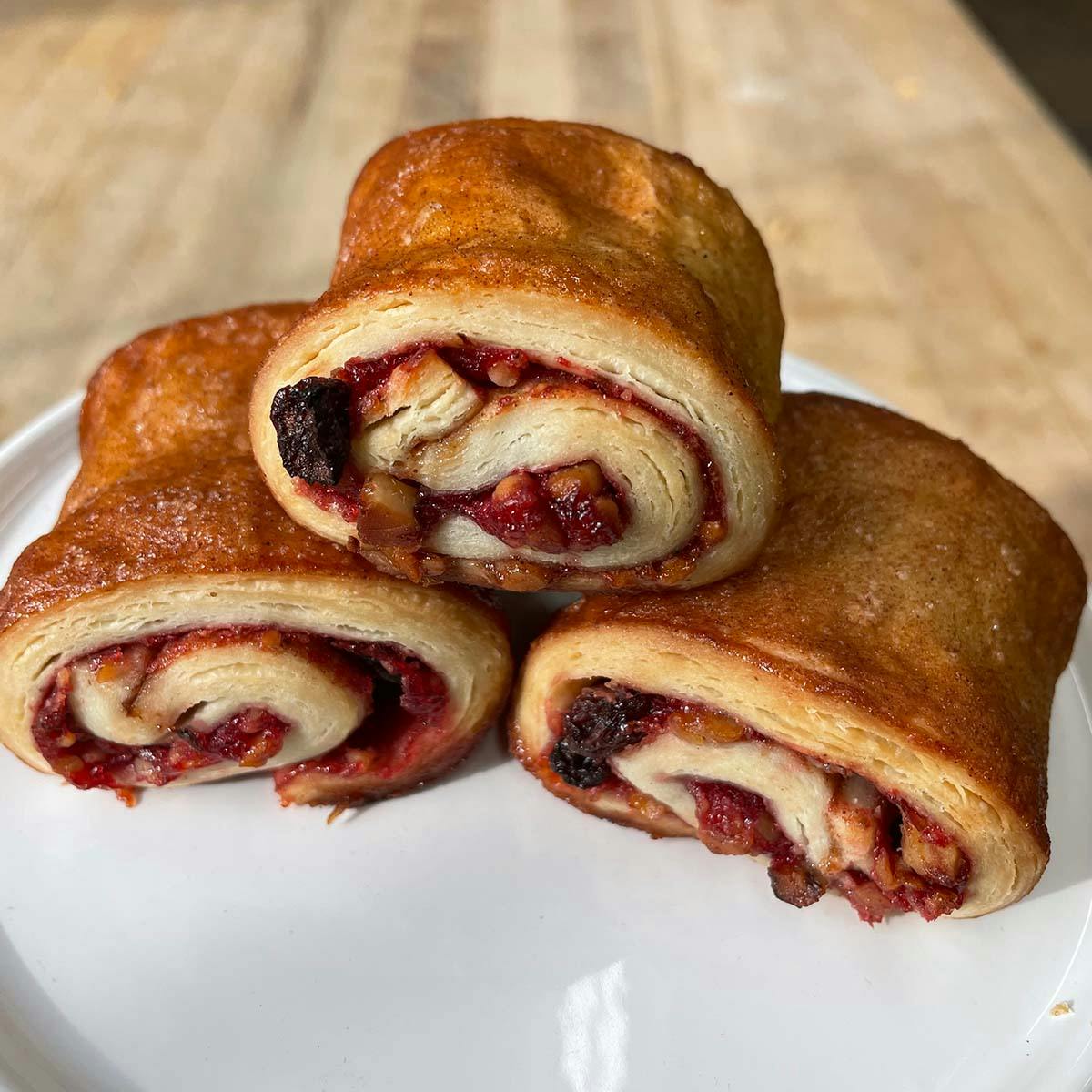 Raspberry Rugelach - 18 Pack by Collegetown Bagels