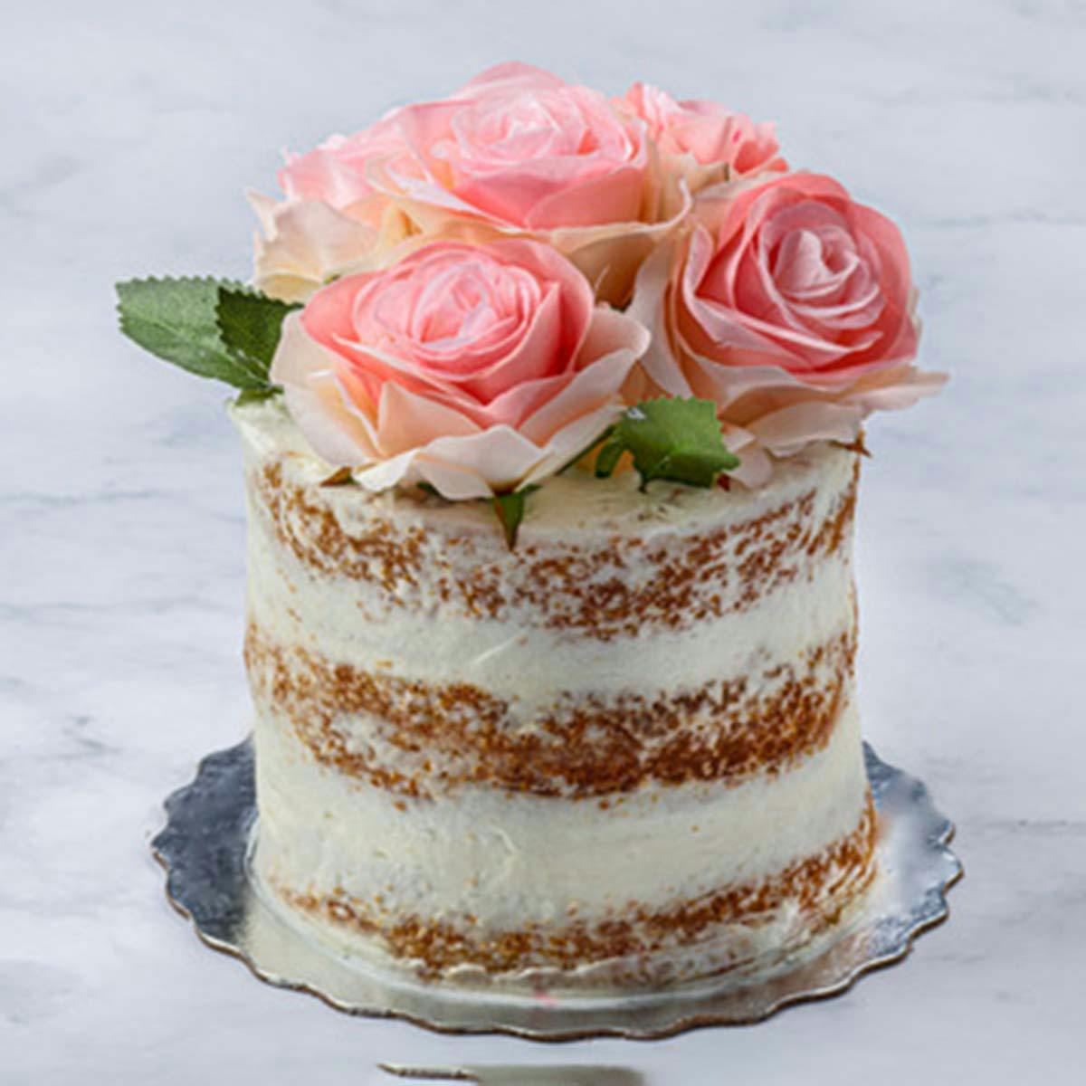 Pink Naked Rose Cake by Misha's Cupcakes - Alternate image 3