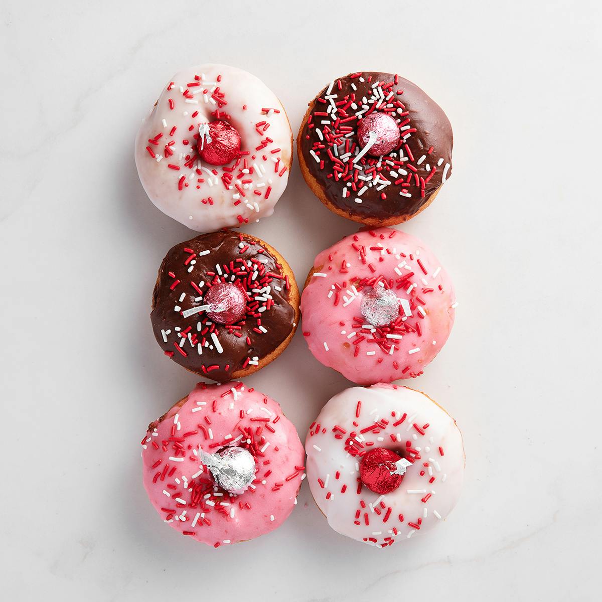 Vanilla & Chocolate Valentine Cake Donuts by Primo's Donuts - Alternate image 4