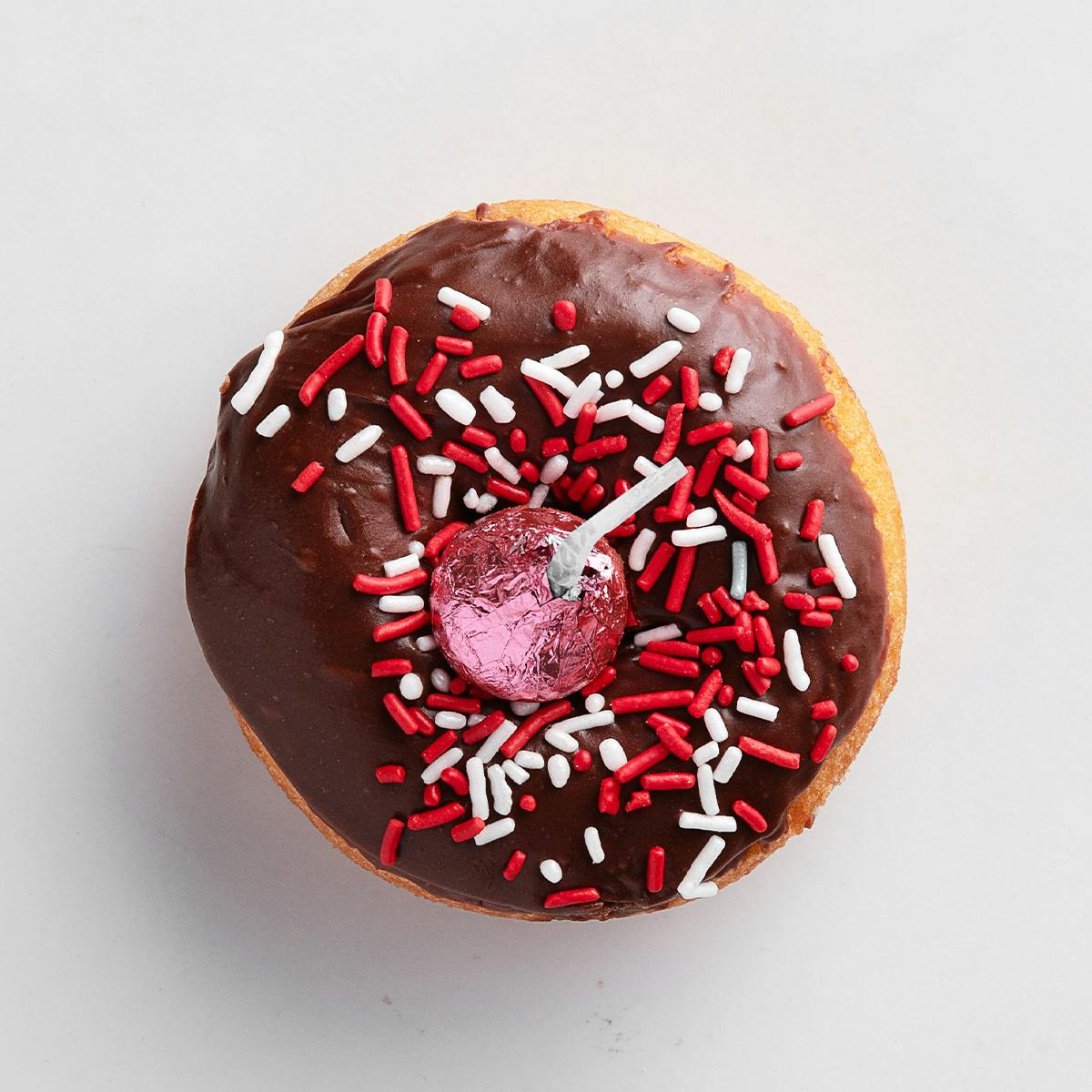 Vanilla & Chocolate Valentine Cake Donuts by Primo's Donuts - Alternate image 1