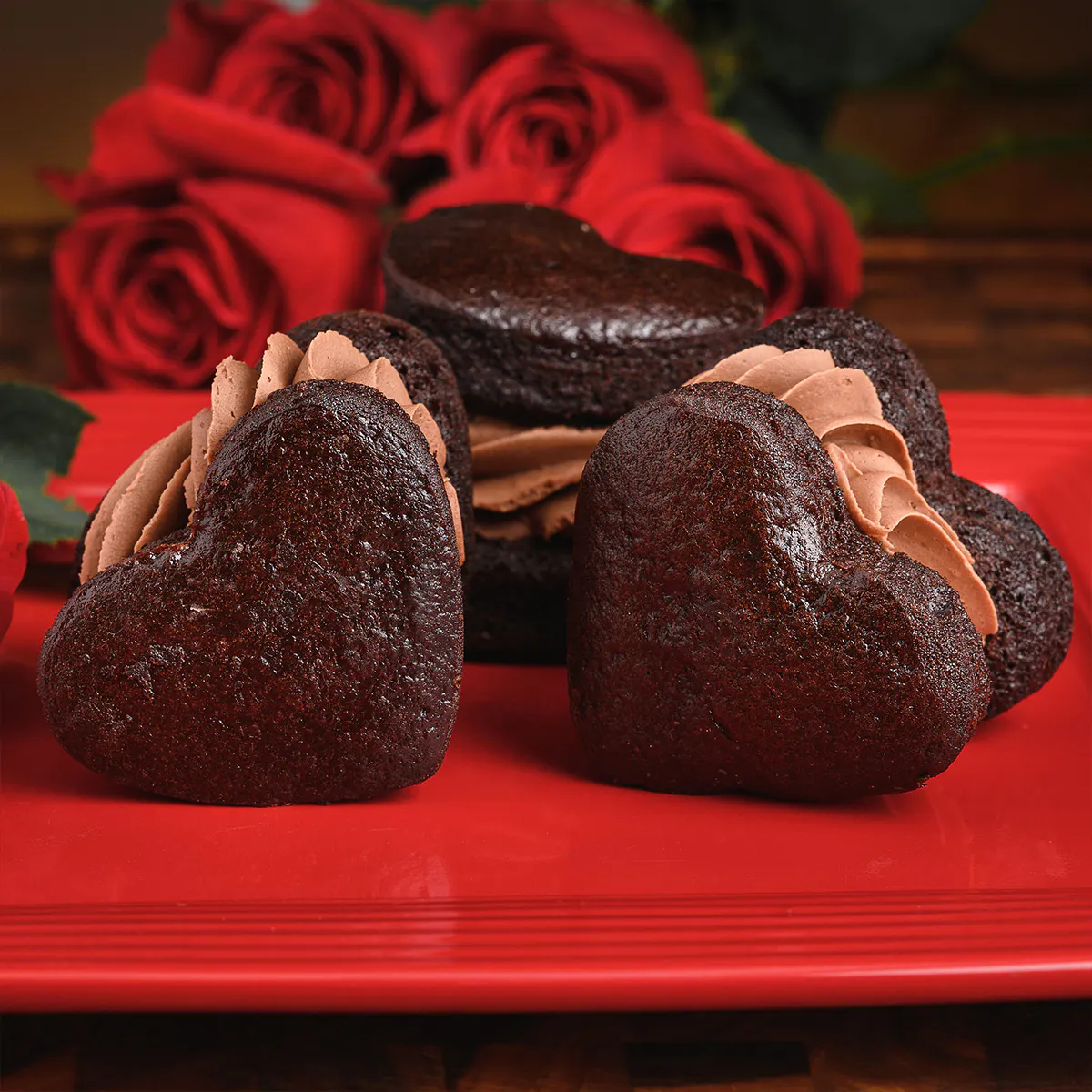Gluten-Free & Vegan Valentine's Day Double Chocolate Whoopie Pie - 12 Pack by Ocean House Bakery