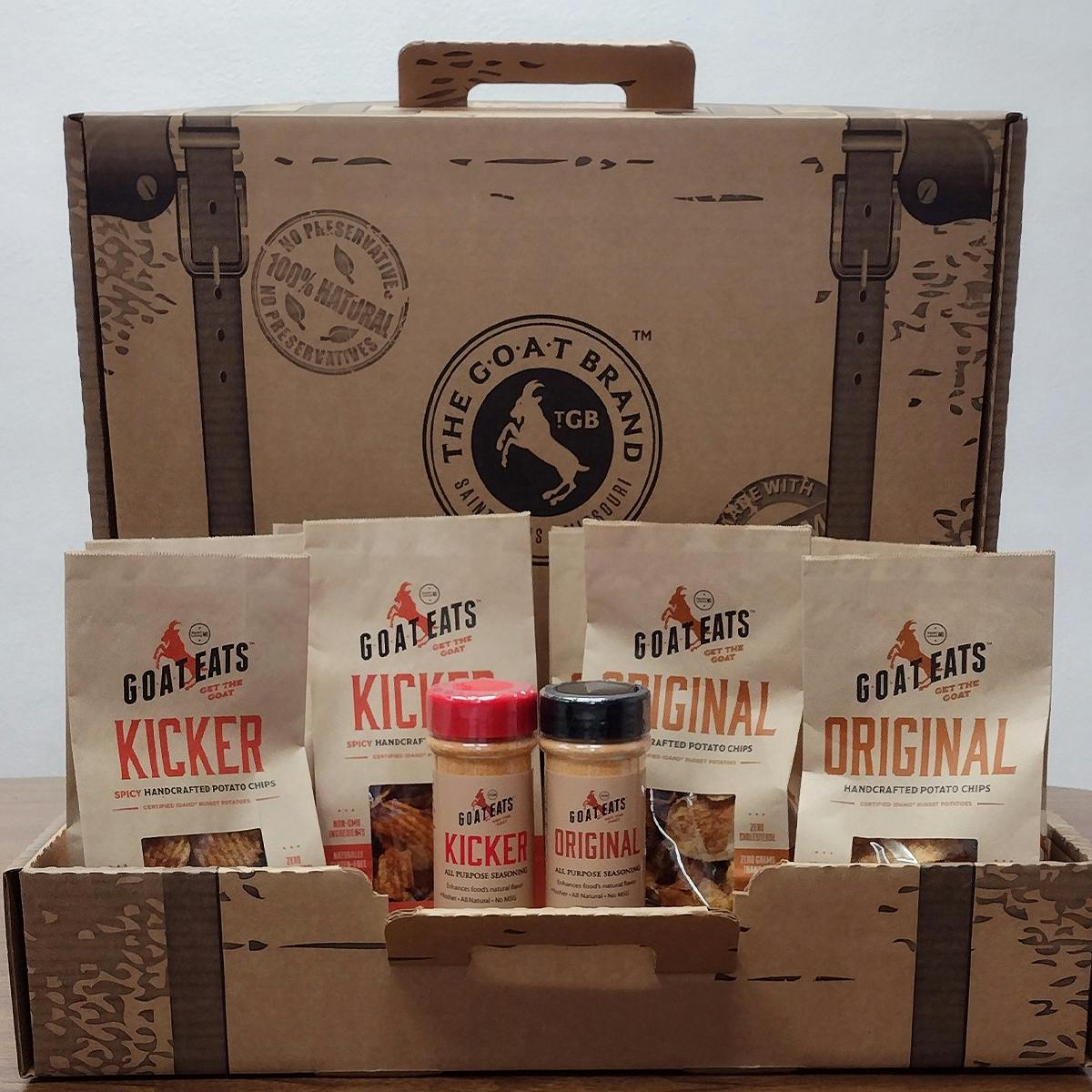 Chips & Seasonings Suitcase Sampler by The G.O.A.T. Brand