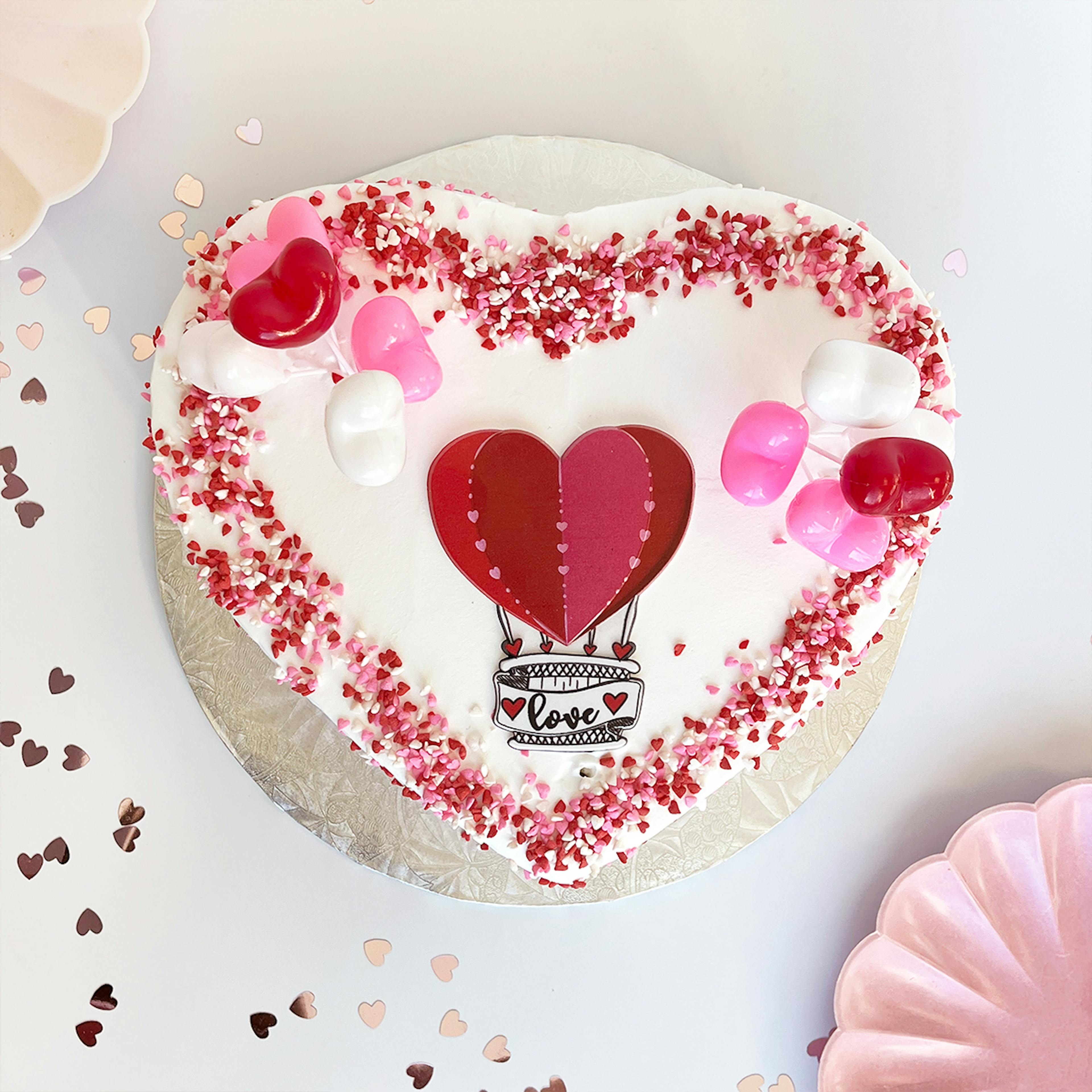 Heart Tres Leches Cake by El Bolillo Bakery