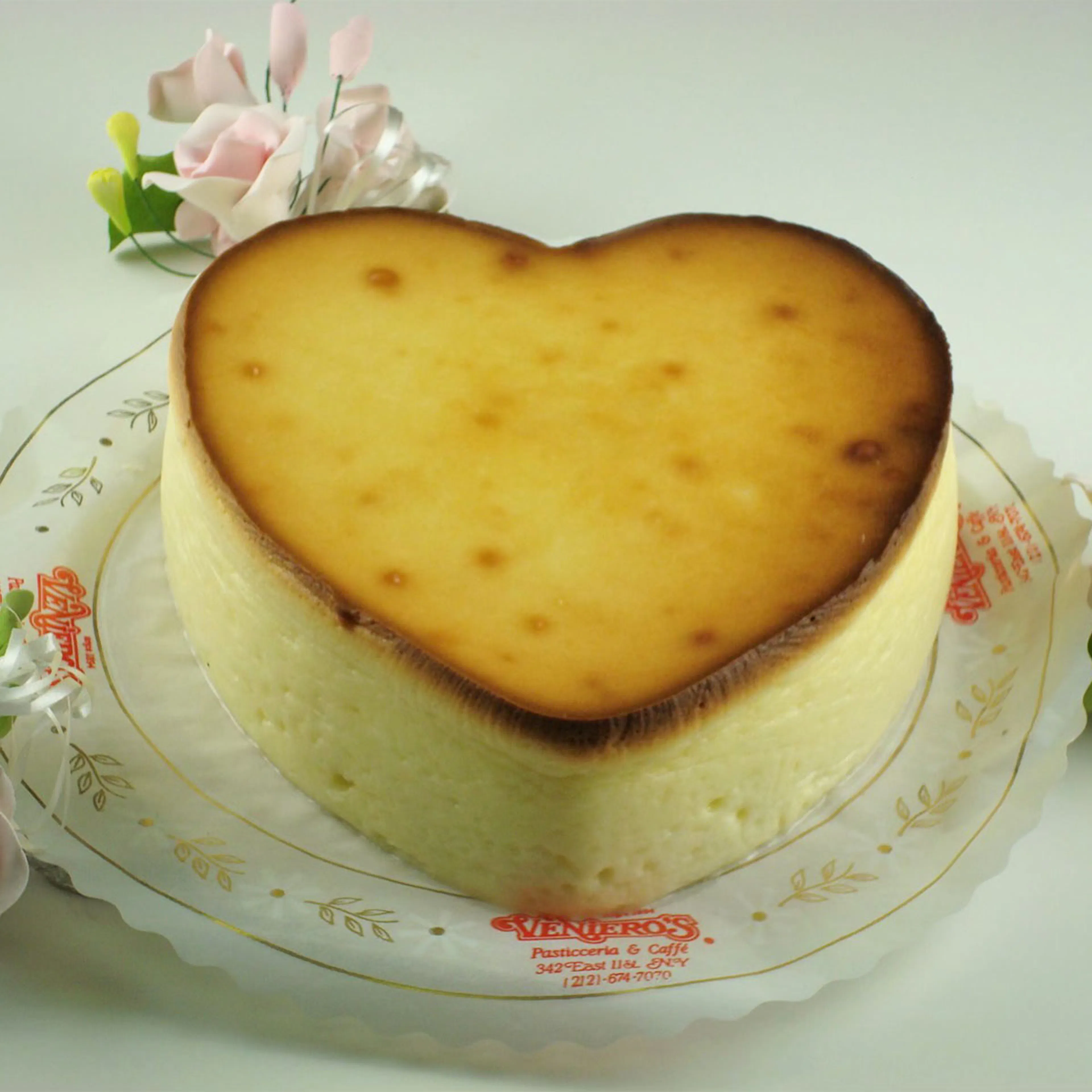 Valentine's Day Heart Shaped New York Cheesecake - 6" by Veniero's