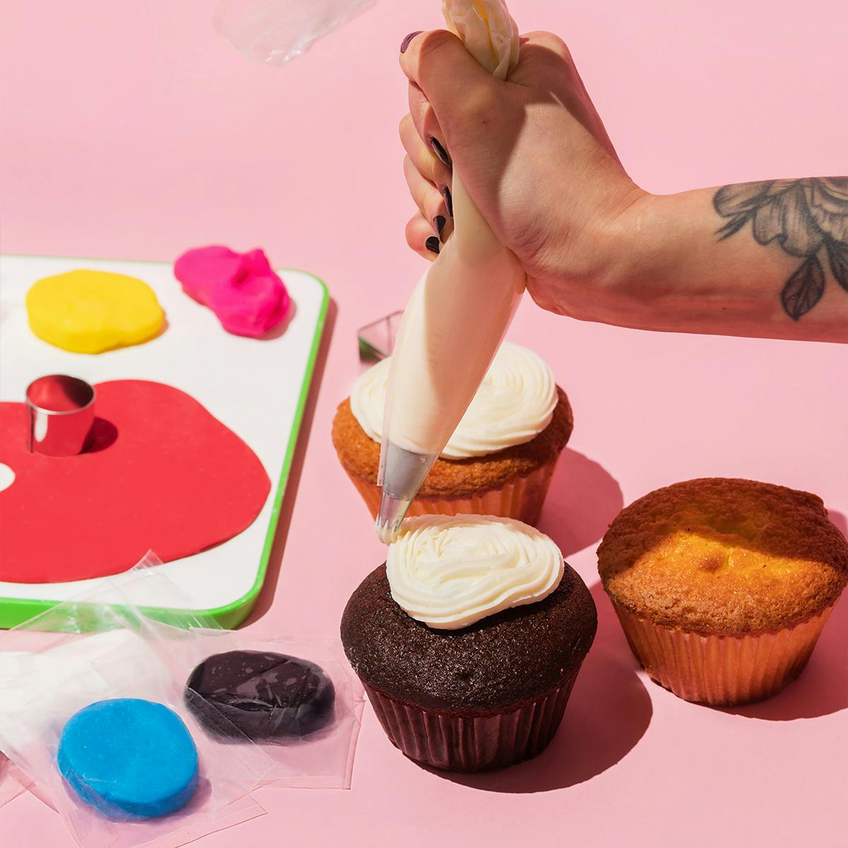 Duff Monster Cupcakes Baking Kit - Duff Goldman x Baketivity Kits for Kids, Teens & Adults with Pre-Measured Ingredients - DIY Cupcake Mix Baking Set