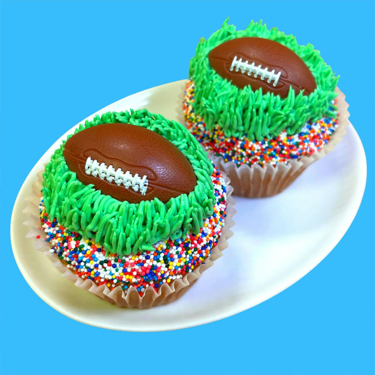 Game Day Football Cupcakes - 12 Pack by The Goddess and Grocer