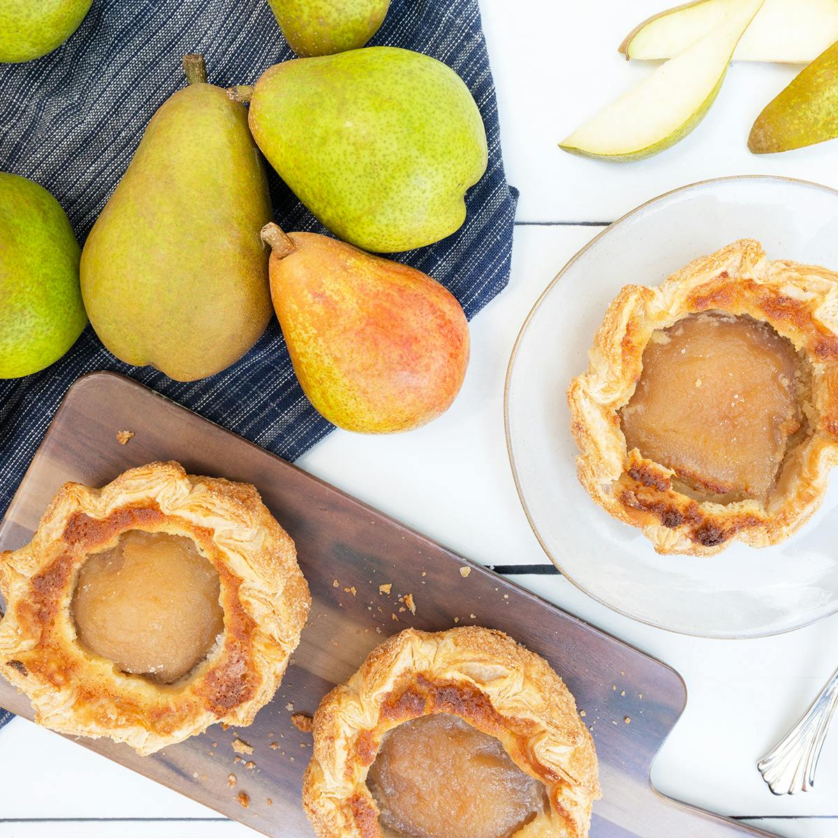 Pear Frangipane Tartlets - 6 Pack by Frog Hollow Farm - Alternate image 1